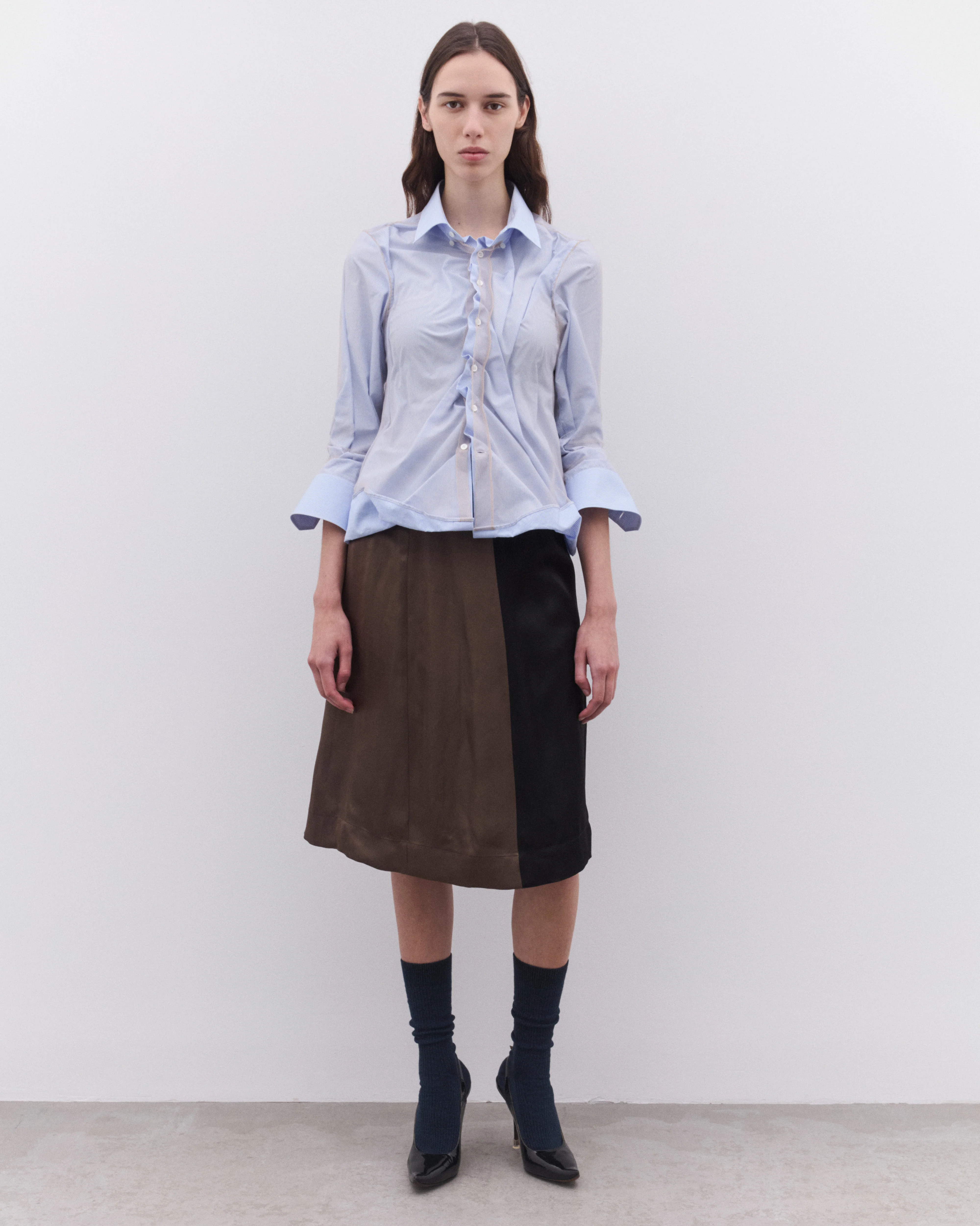 Maison Margiela - Women’s Midi Skirt - (Derby Grey) - Image 6