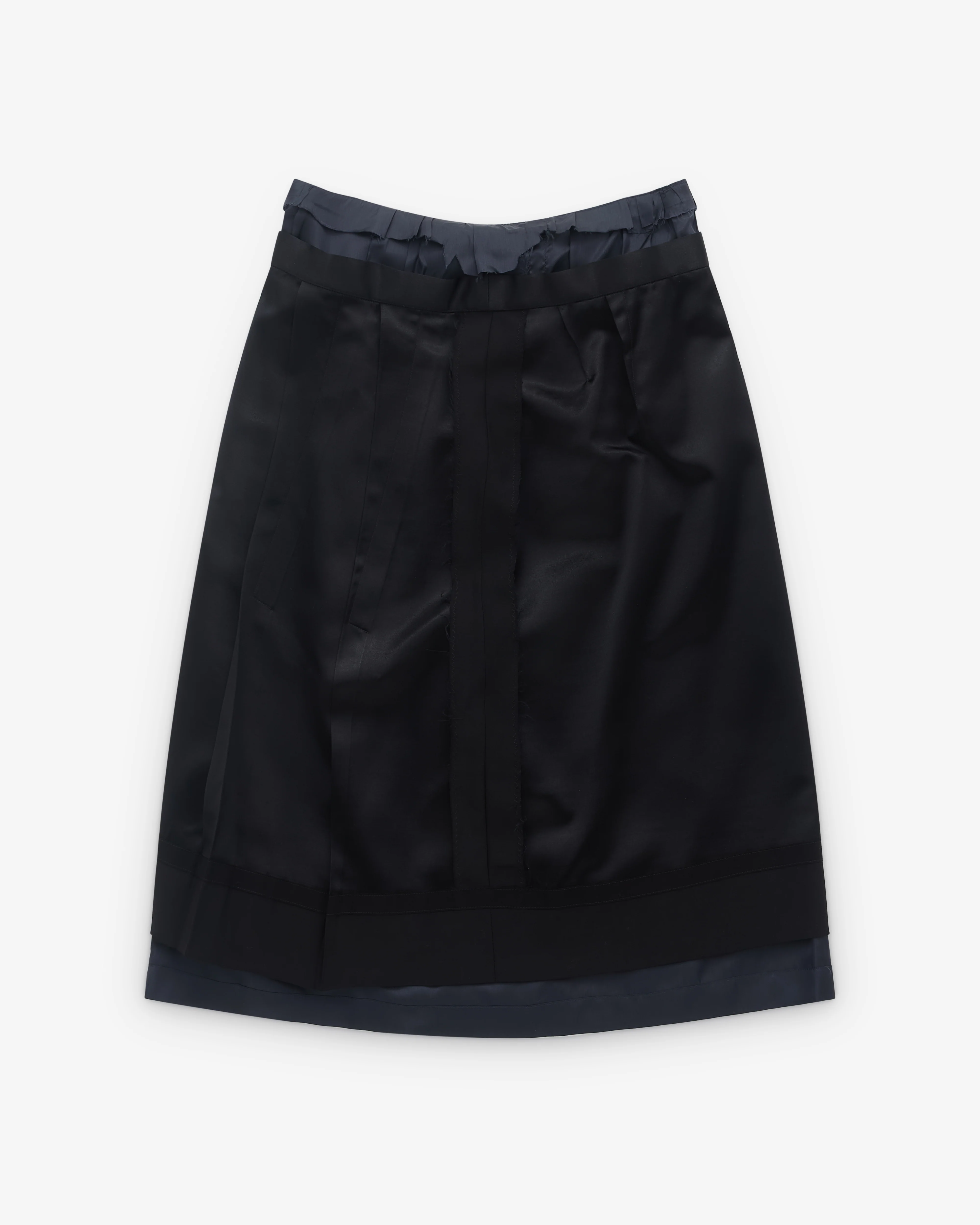 Maison Margiela - Women’s Layered Midi Skirt - (Black)