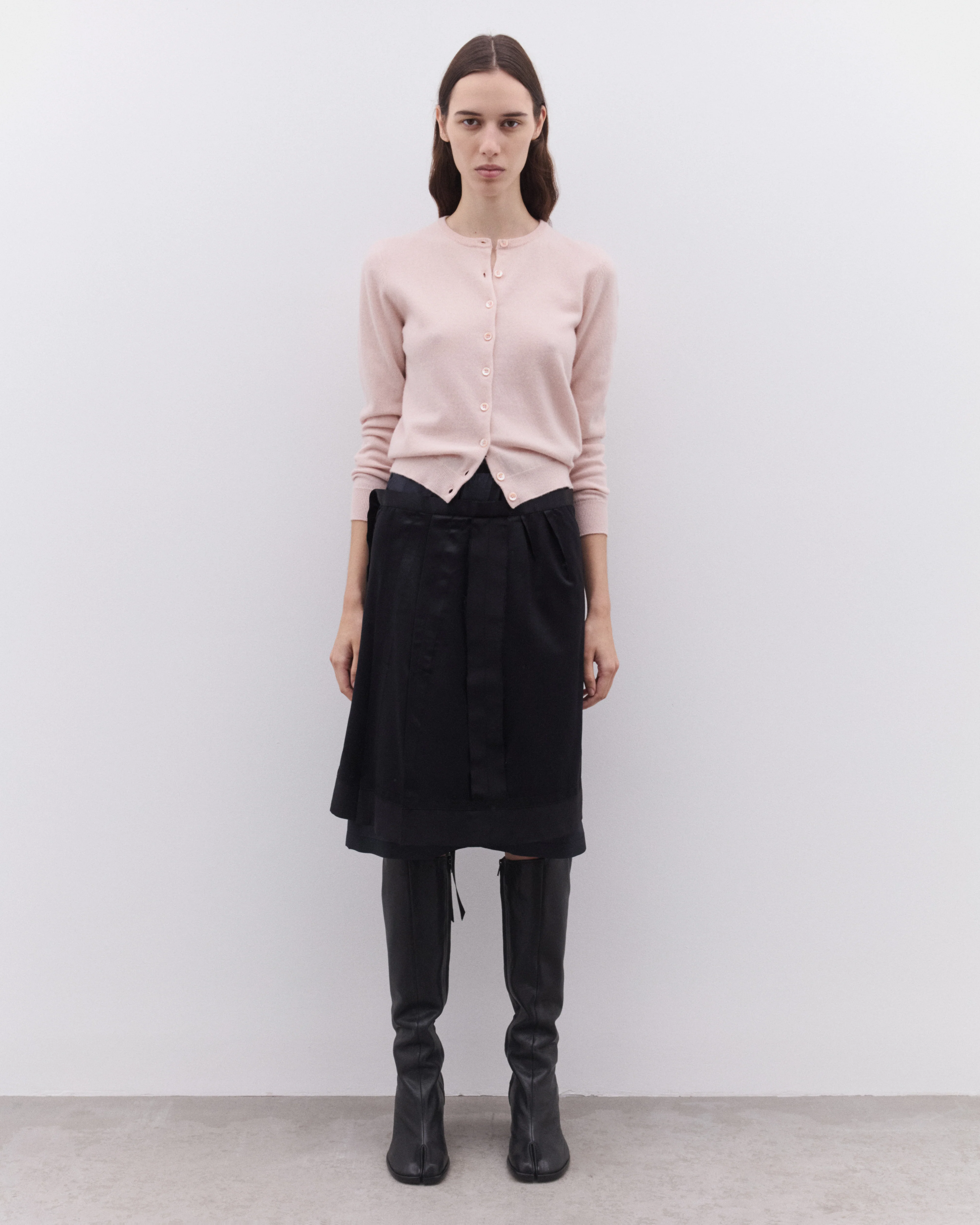 Maison Margiela - Women’s Layered Midi Skirt - (Black) - Image 6