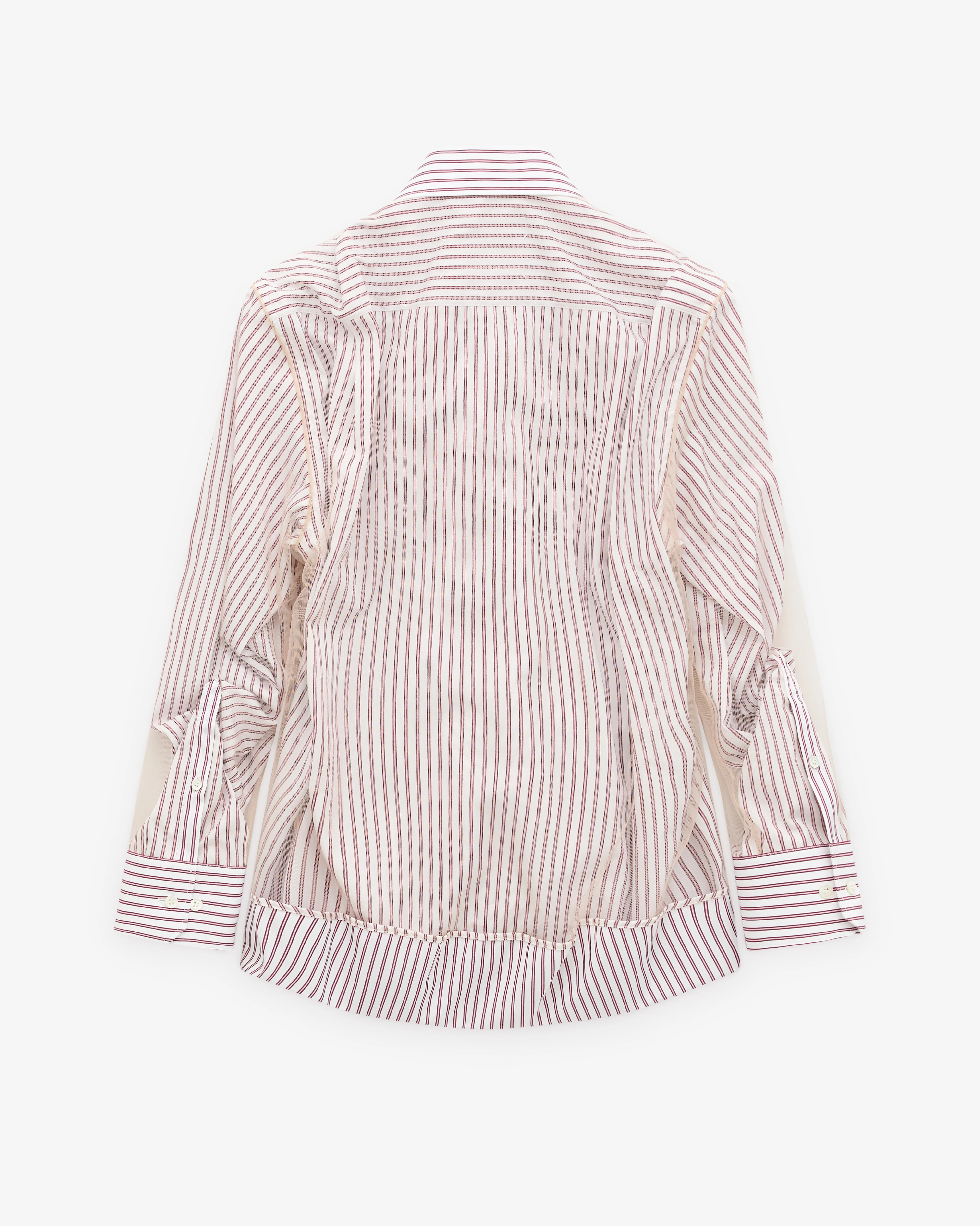Maison Margiela - Women’s Layered Tulle Shirt - (Silver) - Image 2