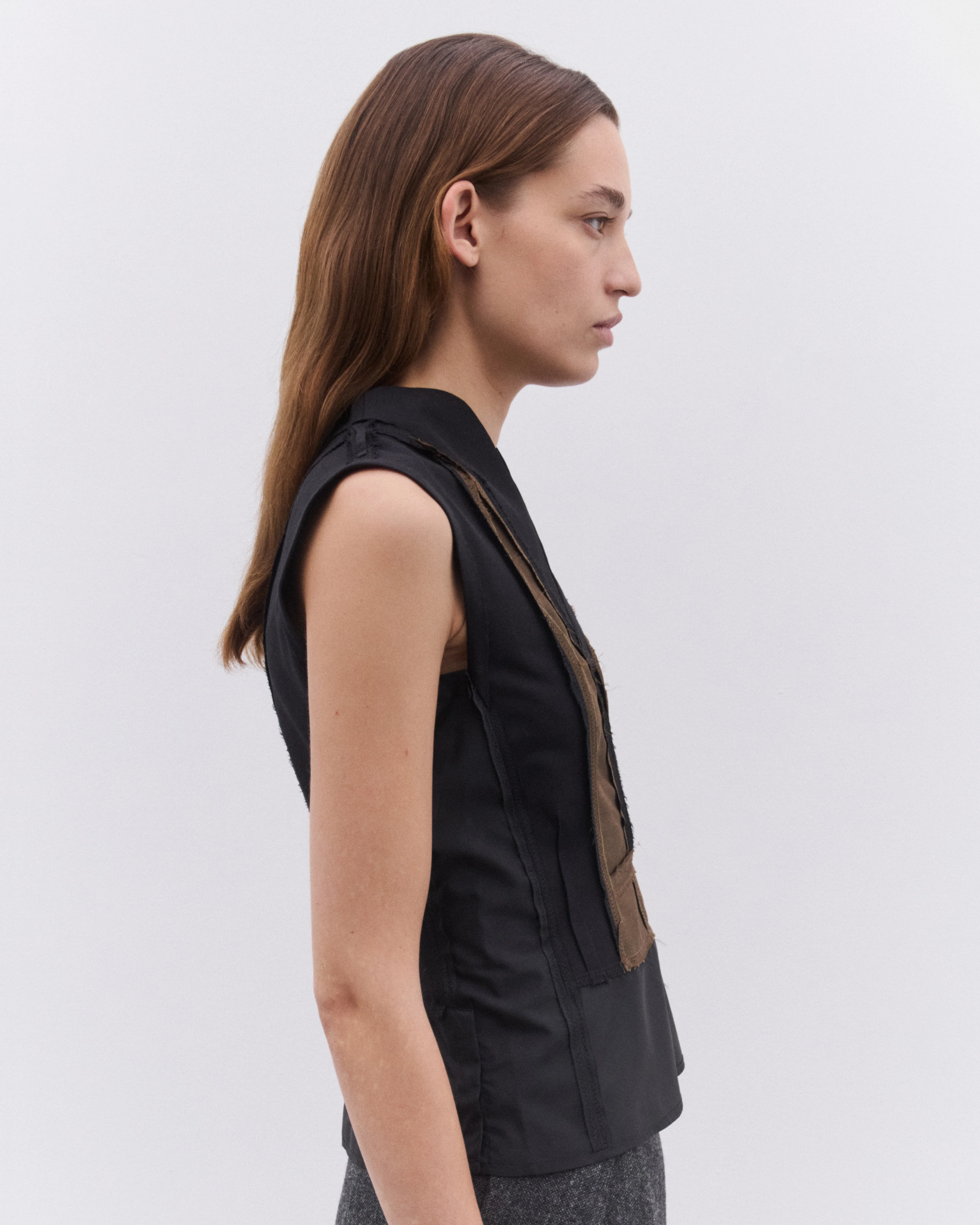 Maison Margiela - Women’s Tailored Top - (Black/Fern Green) - Image 4