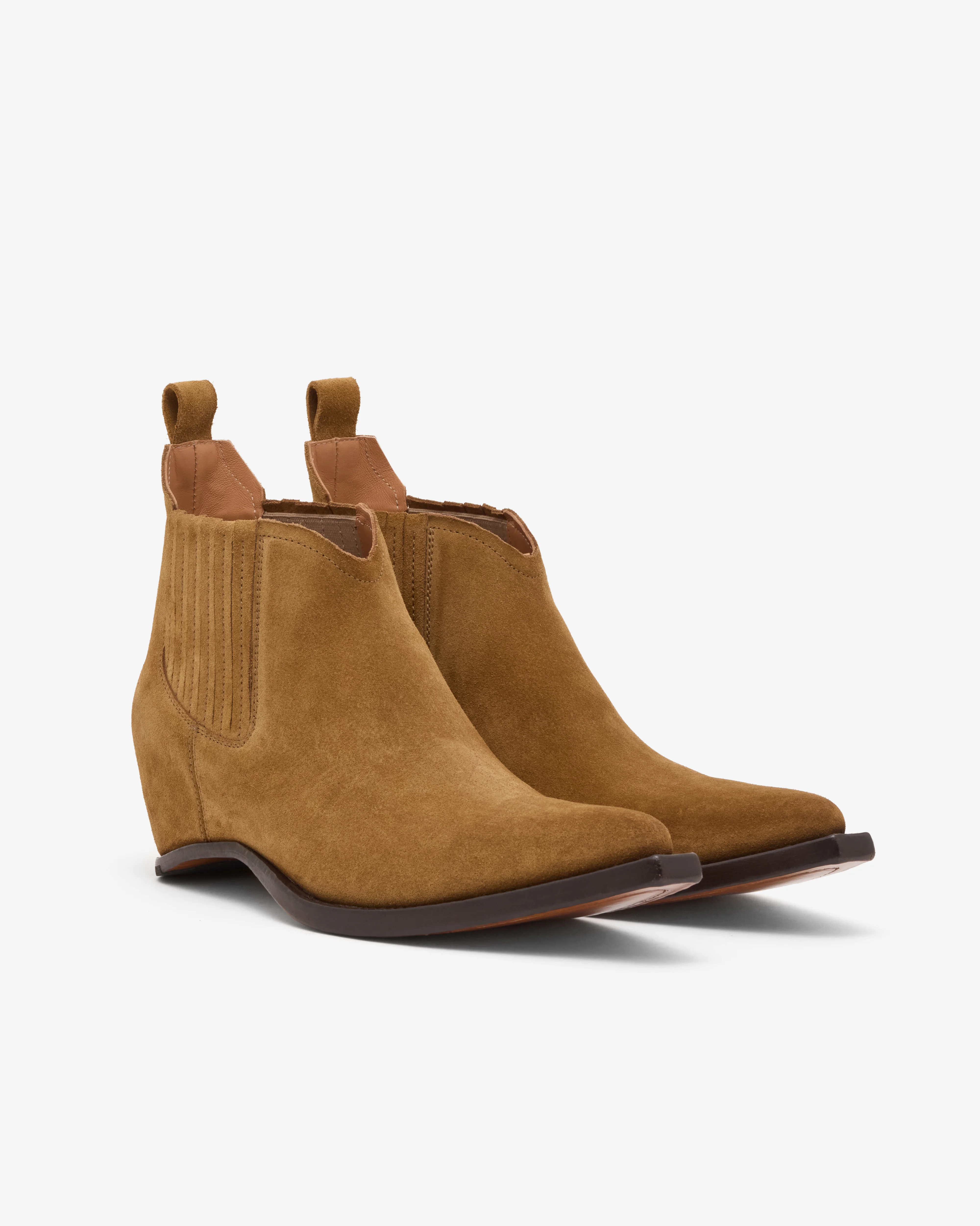 Maison Margiela - Men's Heel-less Western Chelsea Boots - (Brown) - Image 5