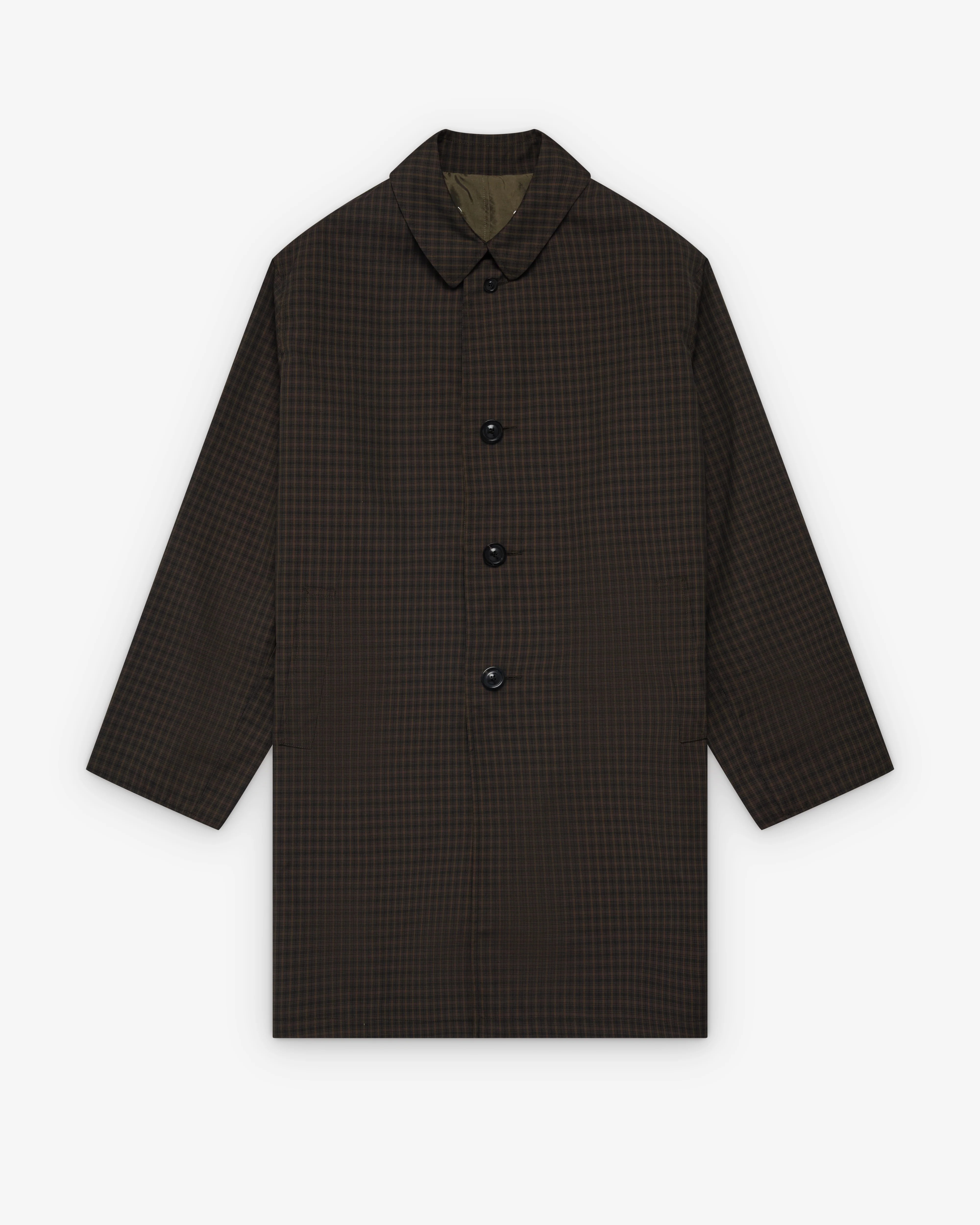 Maison Margiela - Men's Checked Rain Coat - (Grey)