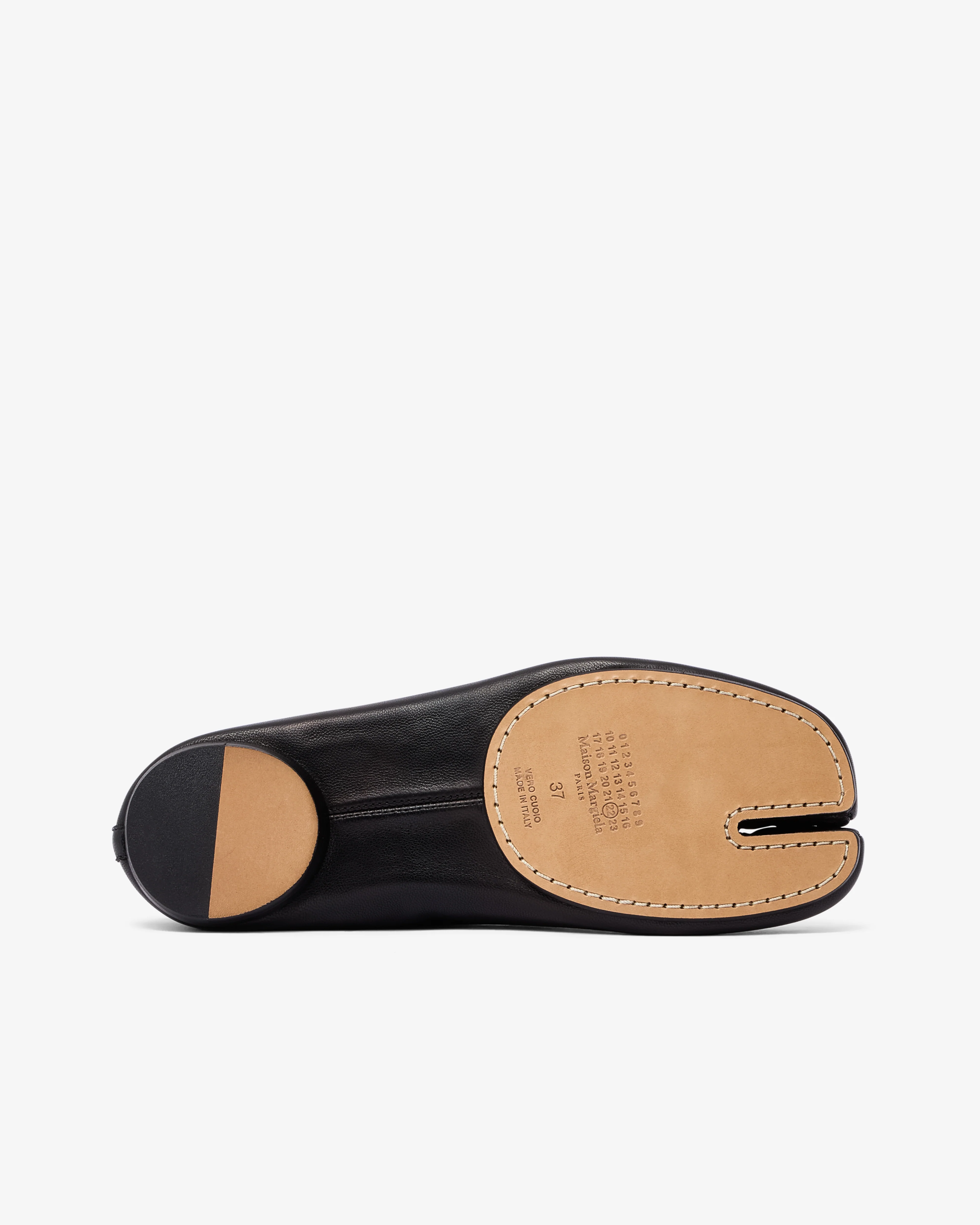 Maison Margiela - Women's Tabi Calfskin Ballerinas - (Black) - Image 5