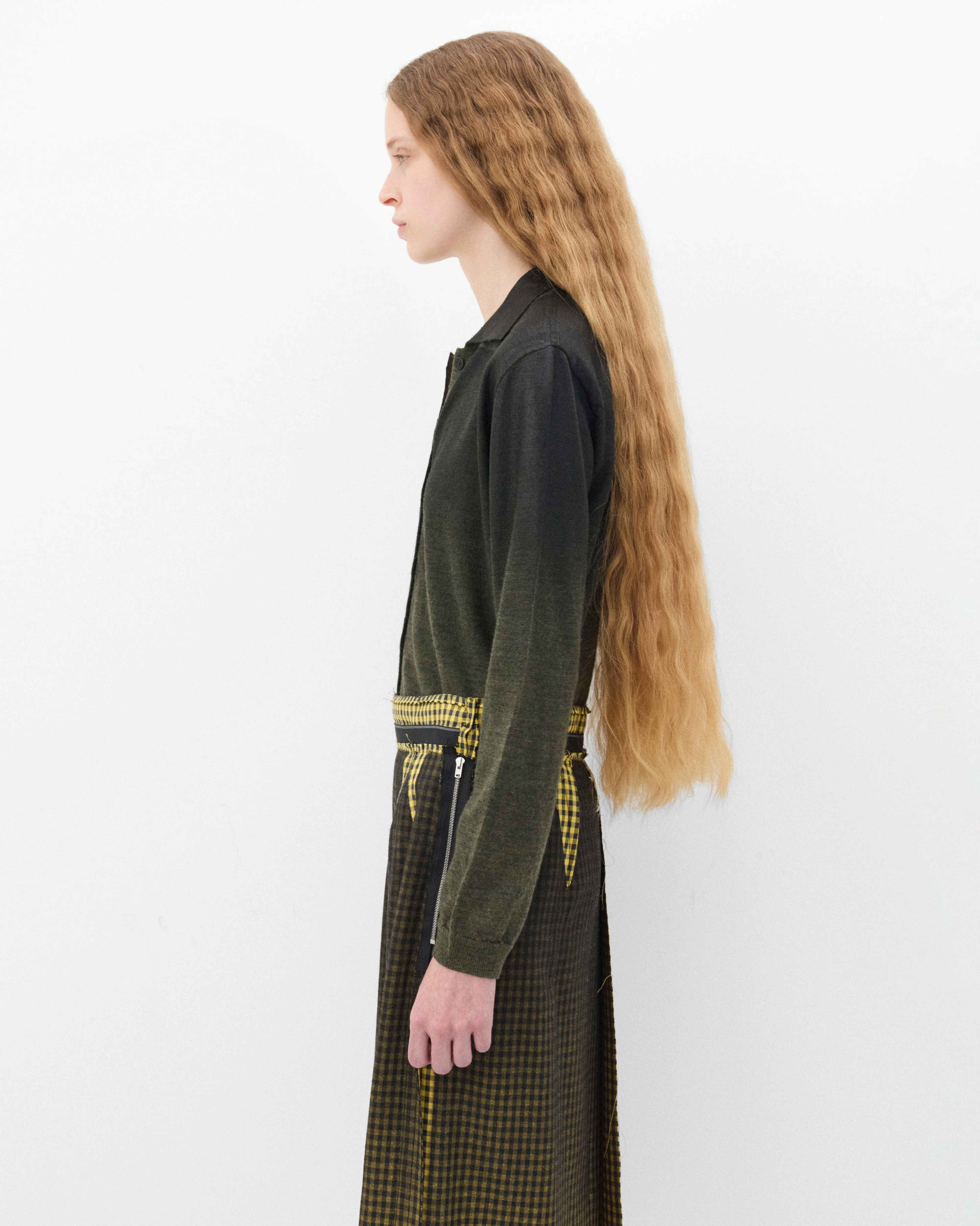 Maison Margiela - Wool Blend Cardigan - (Green) - Image 4