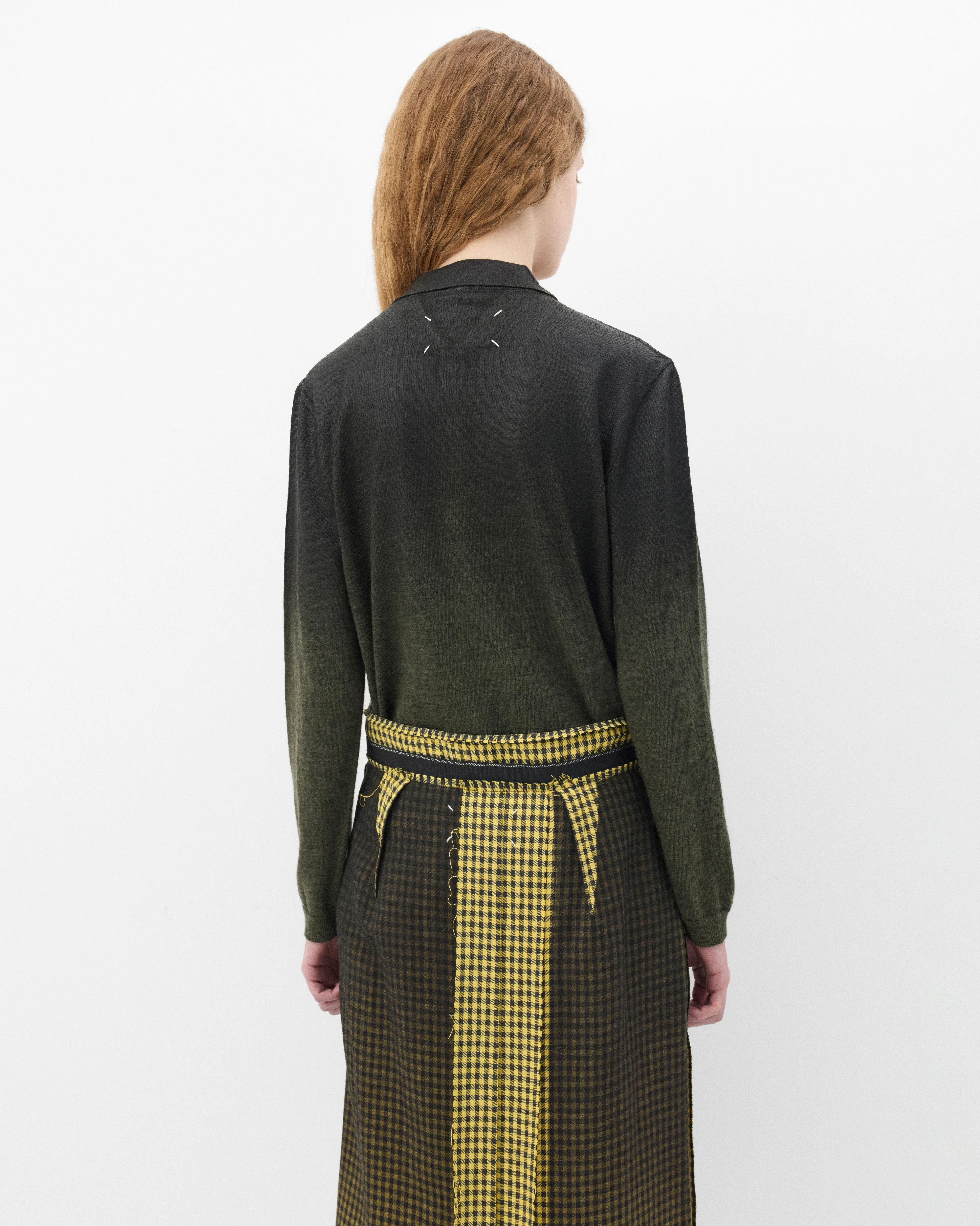 Maison Margiela - Wool Blend Cardigan - (Green) - Image 5