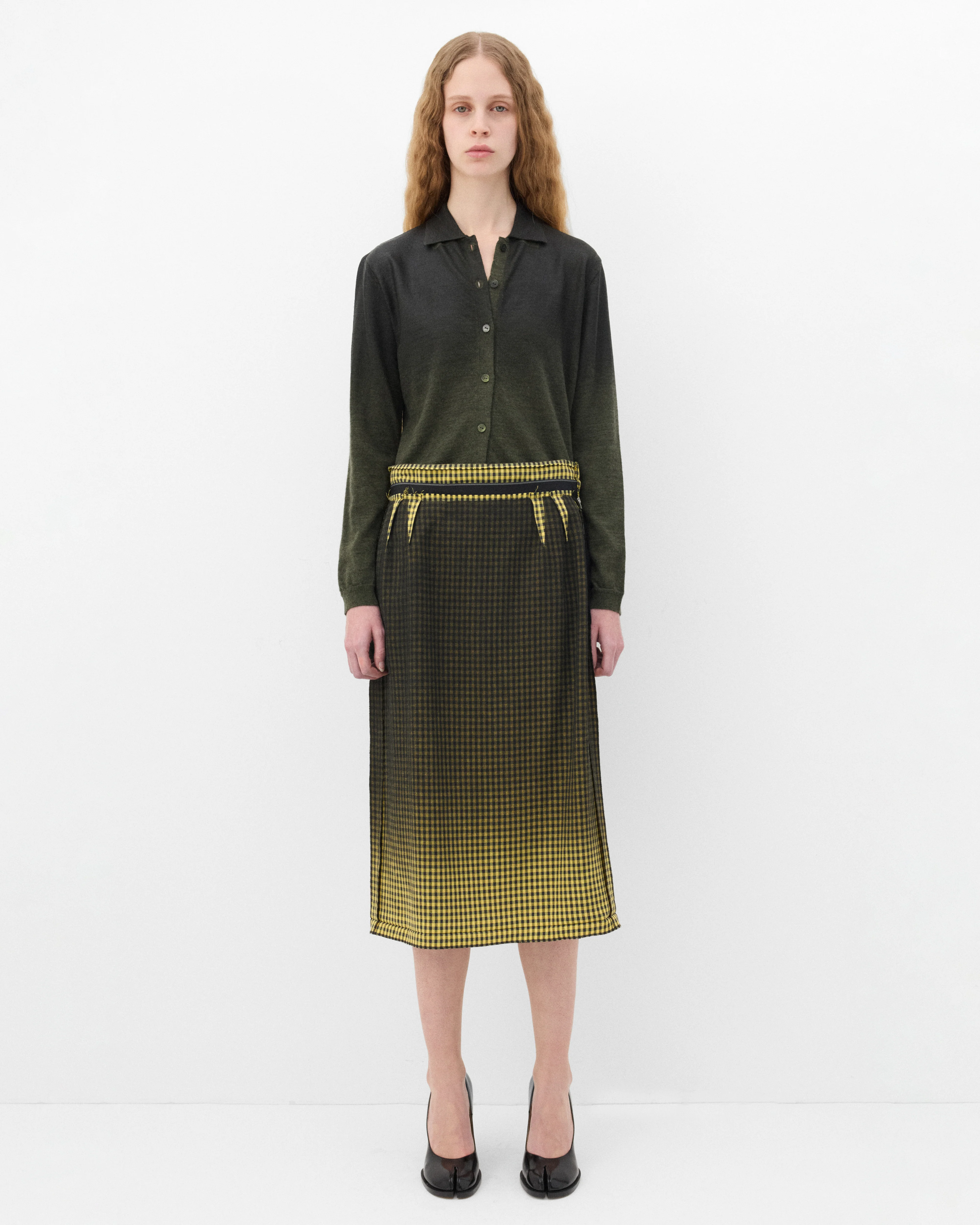 Maison Margiela - Wool Blend Cardigan - (Green) - Image 6