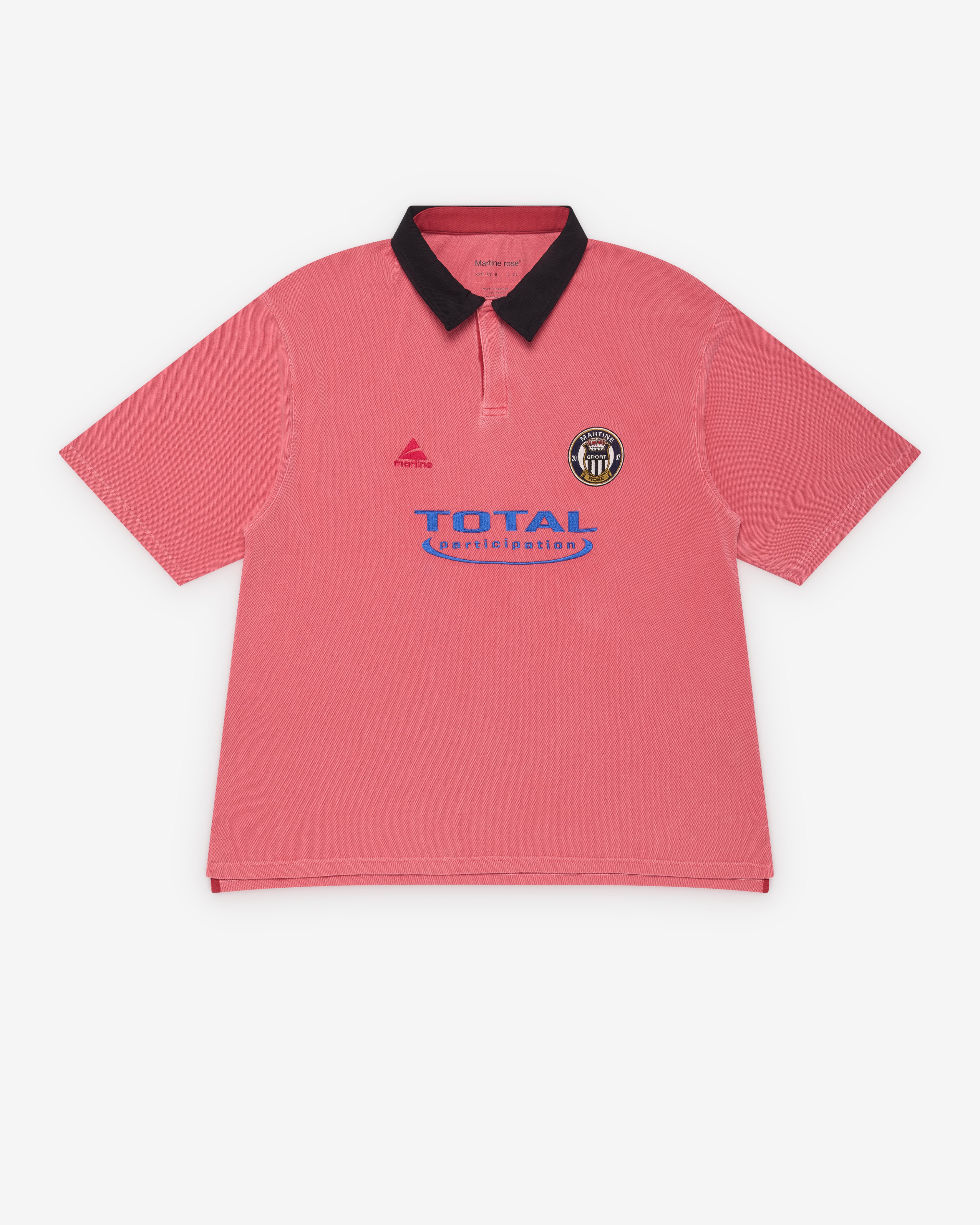 Martine Rose - Men's Oversized S/S Polo - (Pink Wash)
