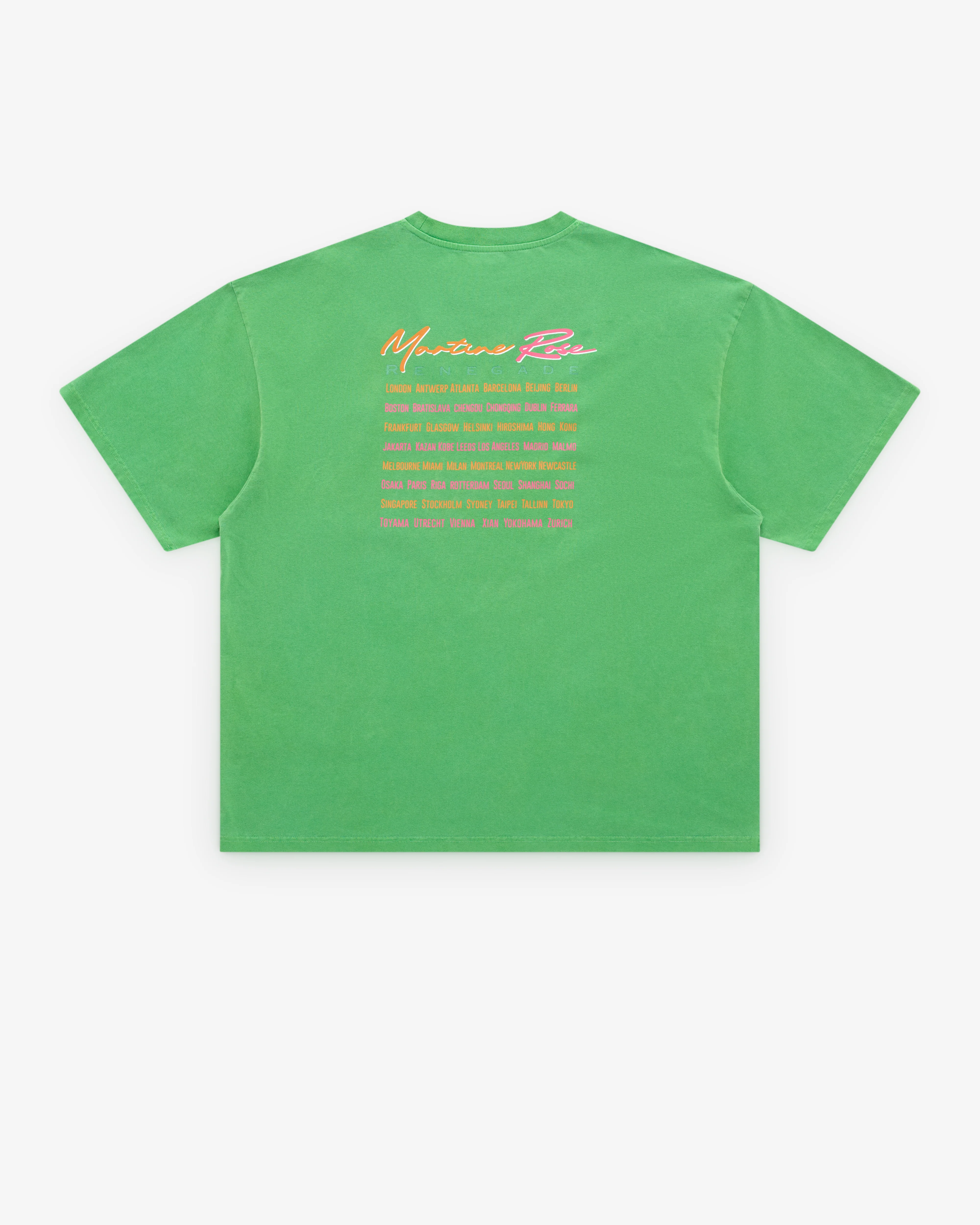 Martine Rose - Men's Oversized S/S T-Shirt - (Green) - Image 2