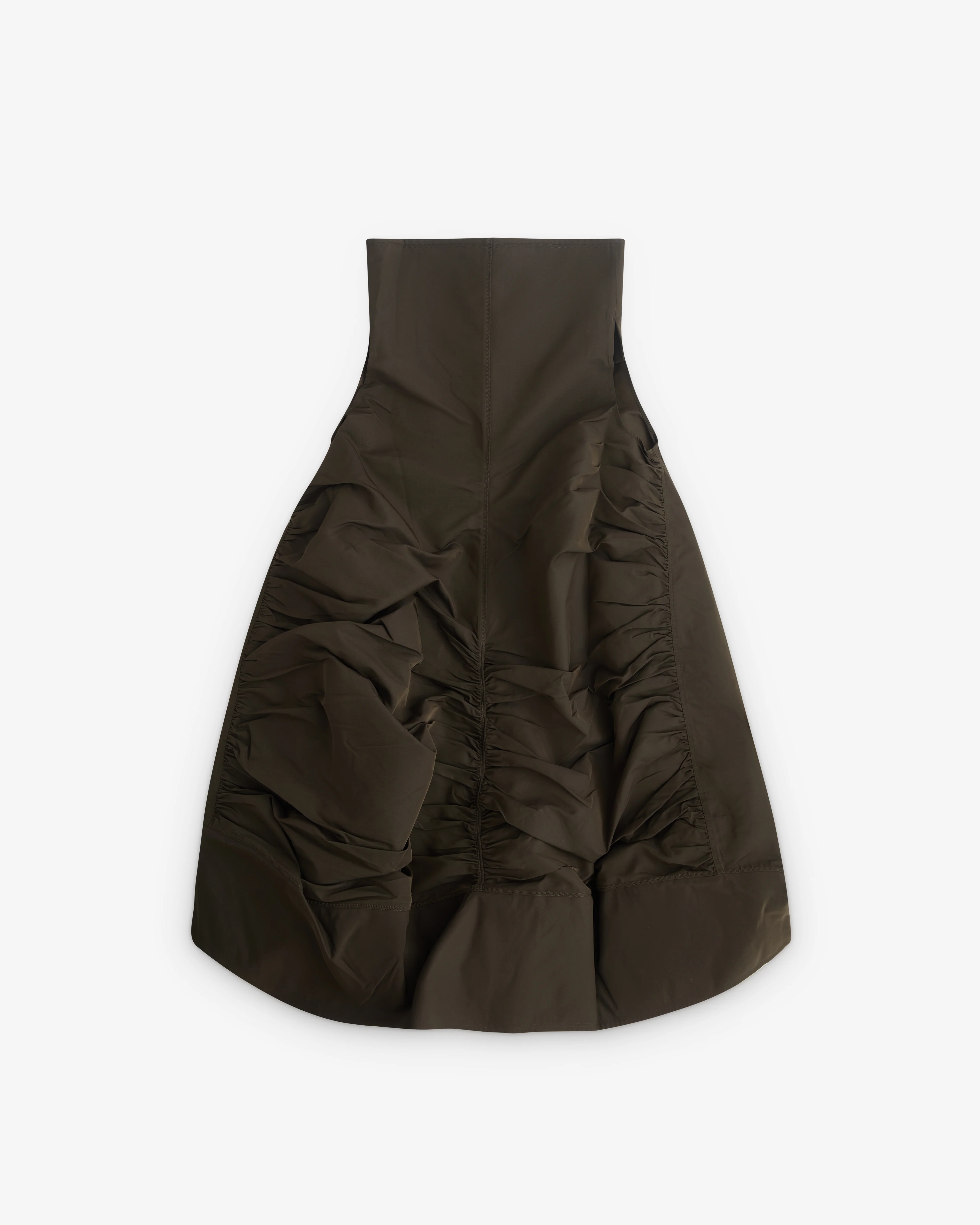 Melitta Baumeister - Women's High Collar Volume Dress - (Moss Rec) - Image 2