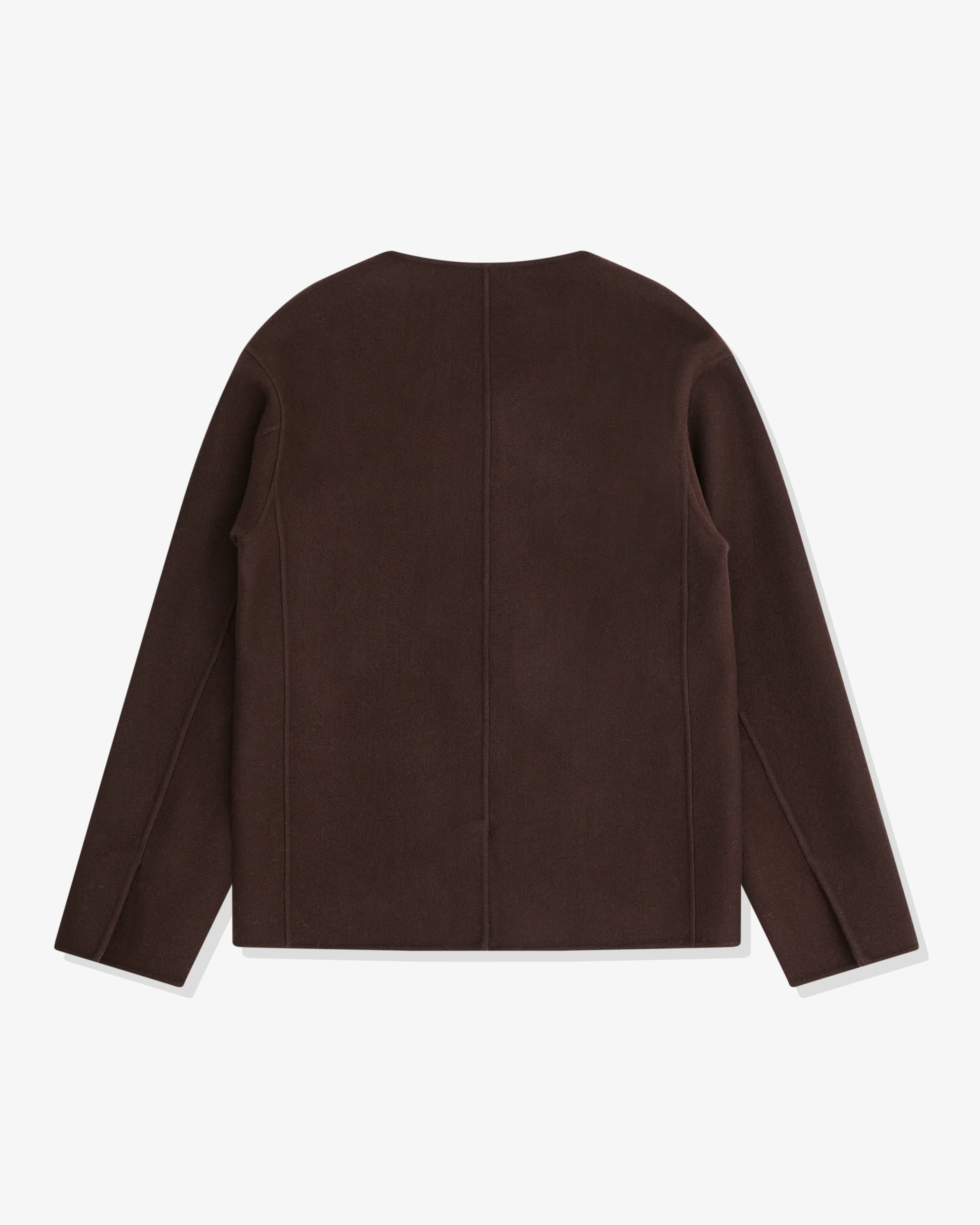 Meta Campania Collective - Men’s Leon Collarless Jacket - (Dark Chocolate) - Image 2