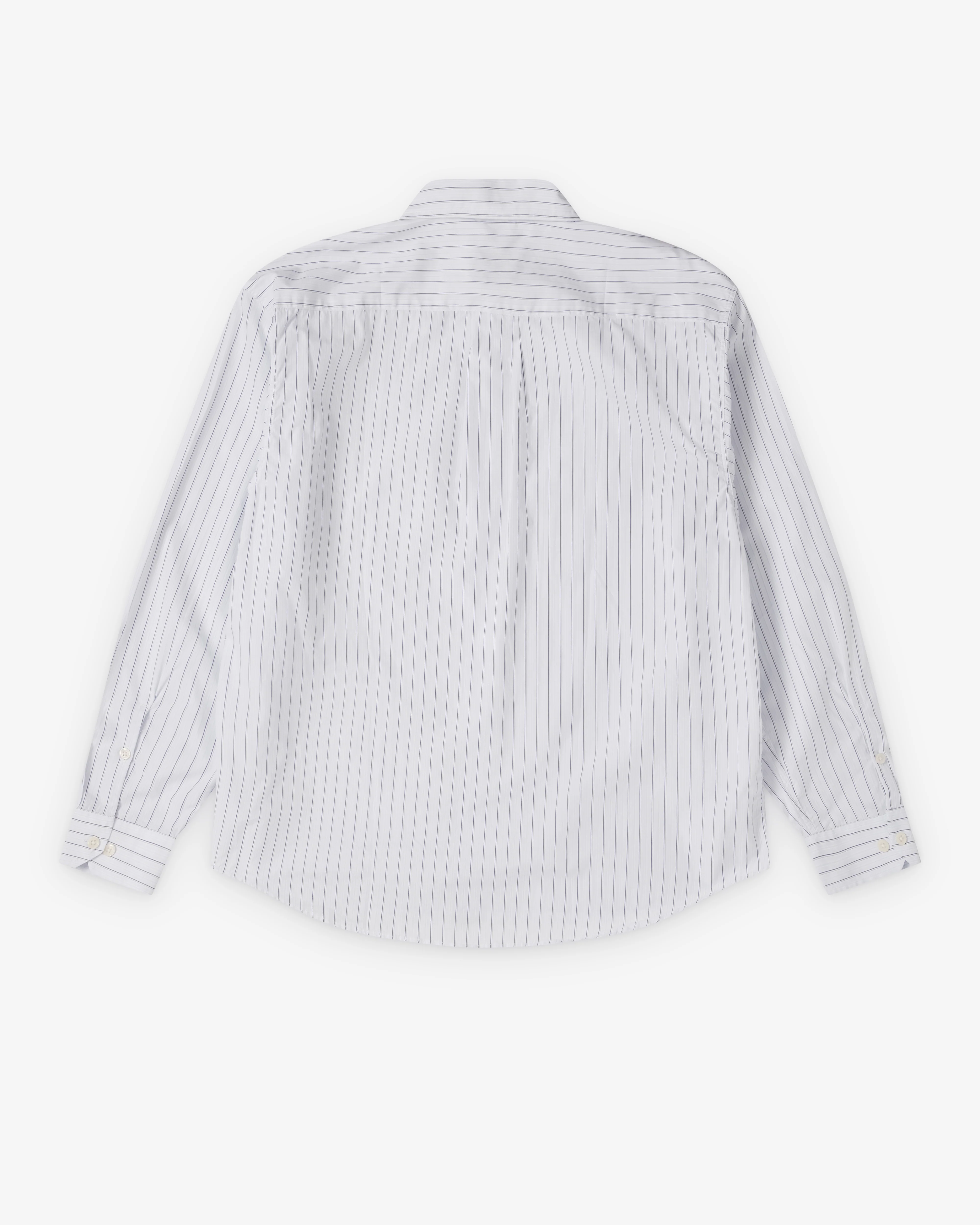 Mfpen - Men's Generous Shirt - (Faded Light Blue Stripe) - Image 2