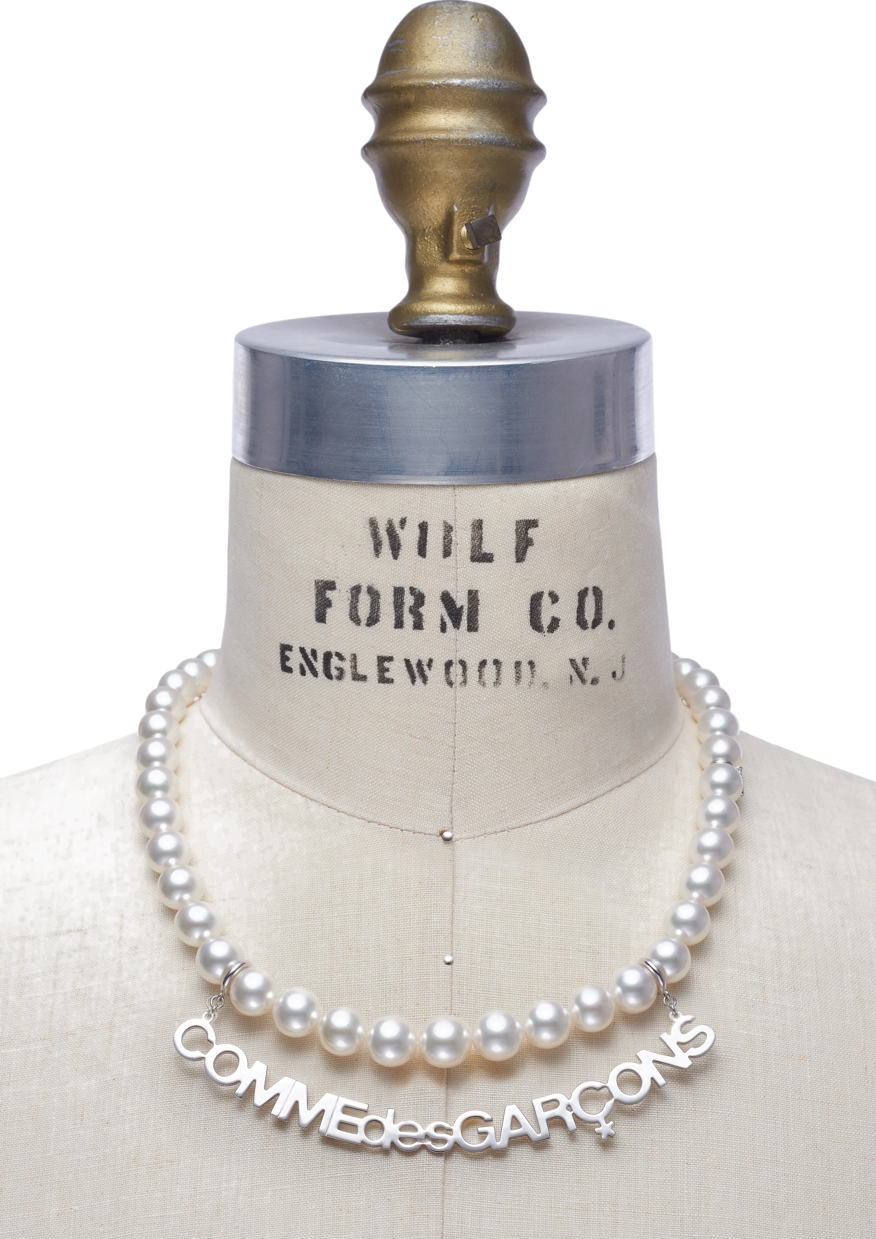 Comme des Garçons - Mikimoto Logo Necklace - (Silver) - Image 2