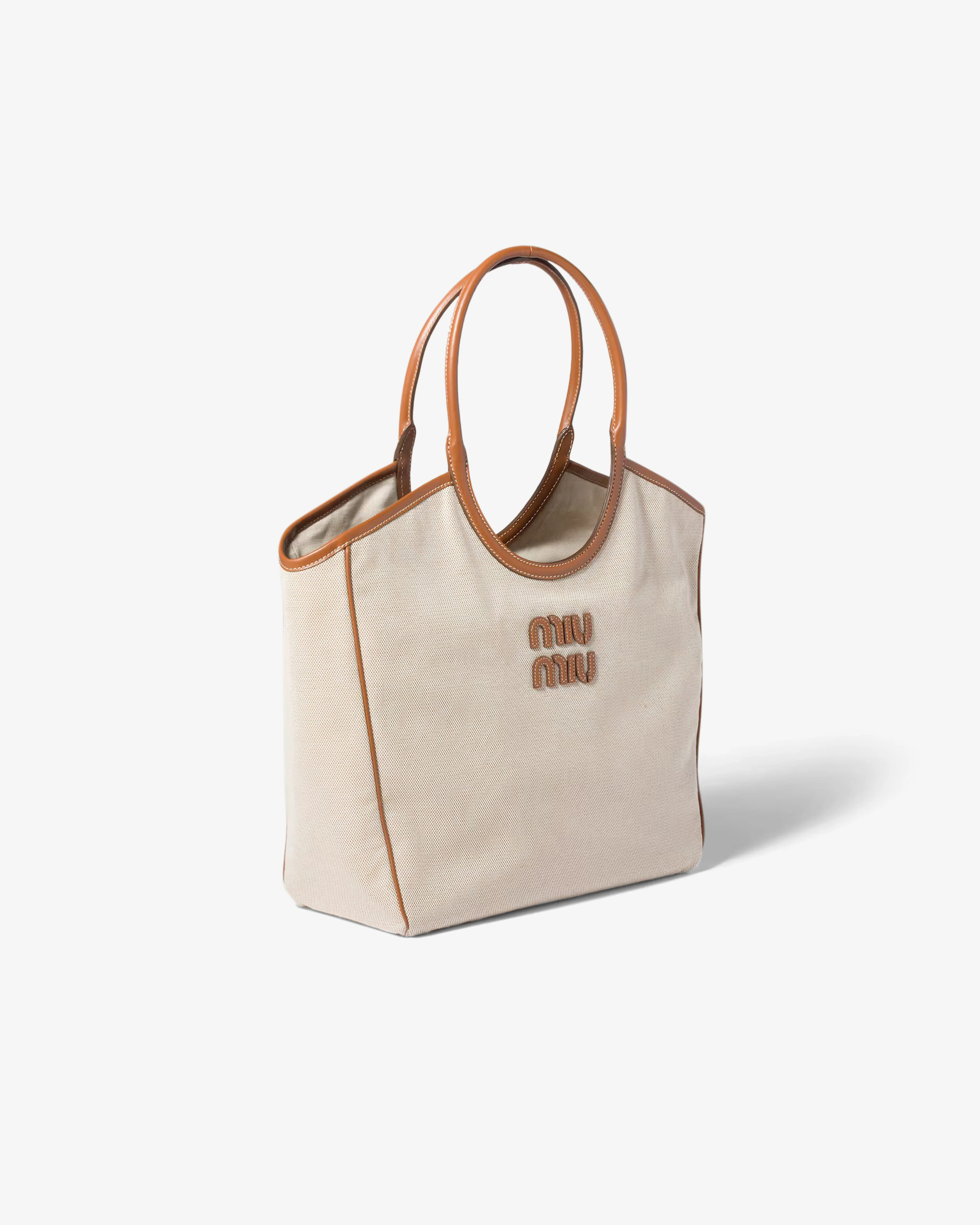 Miu Miu - Women's Ivy Bag - (Beige/Brandy) - Image 2