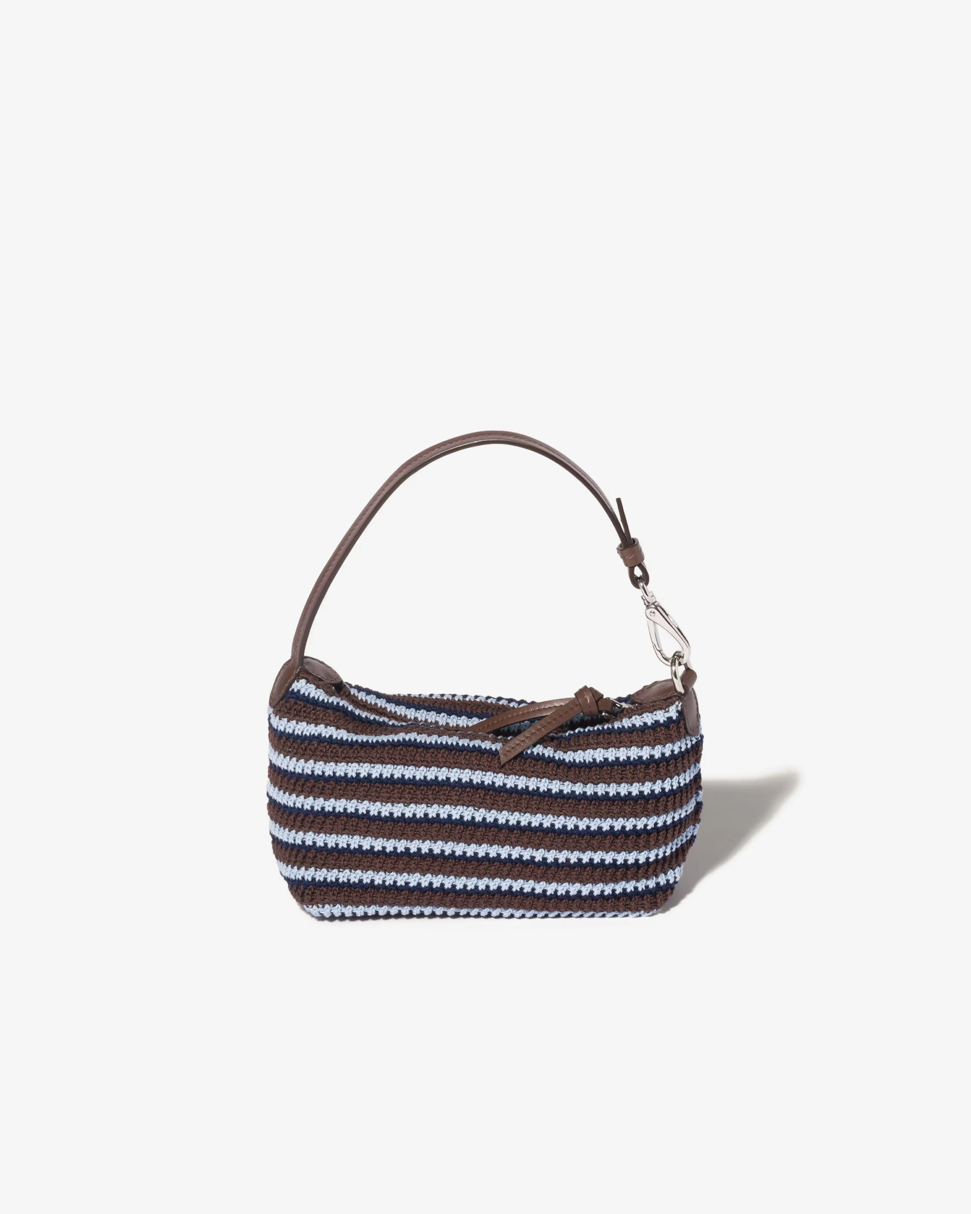 Miu Miu - Women's Crochet Pouch - (Cocoa Brown/Celeste) - Image 3