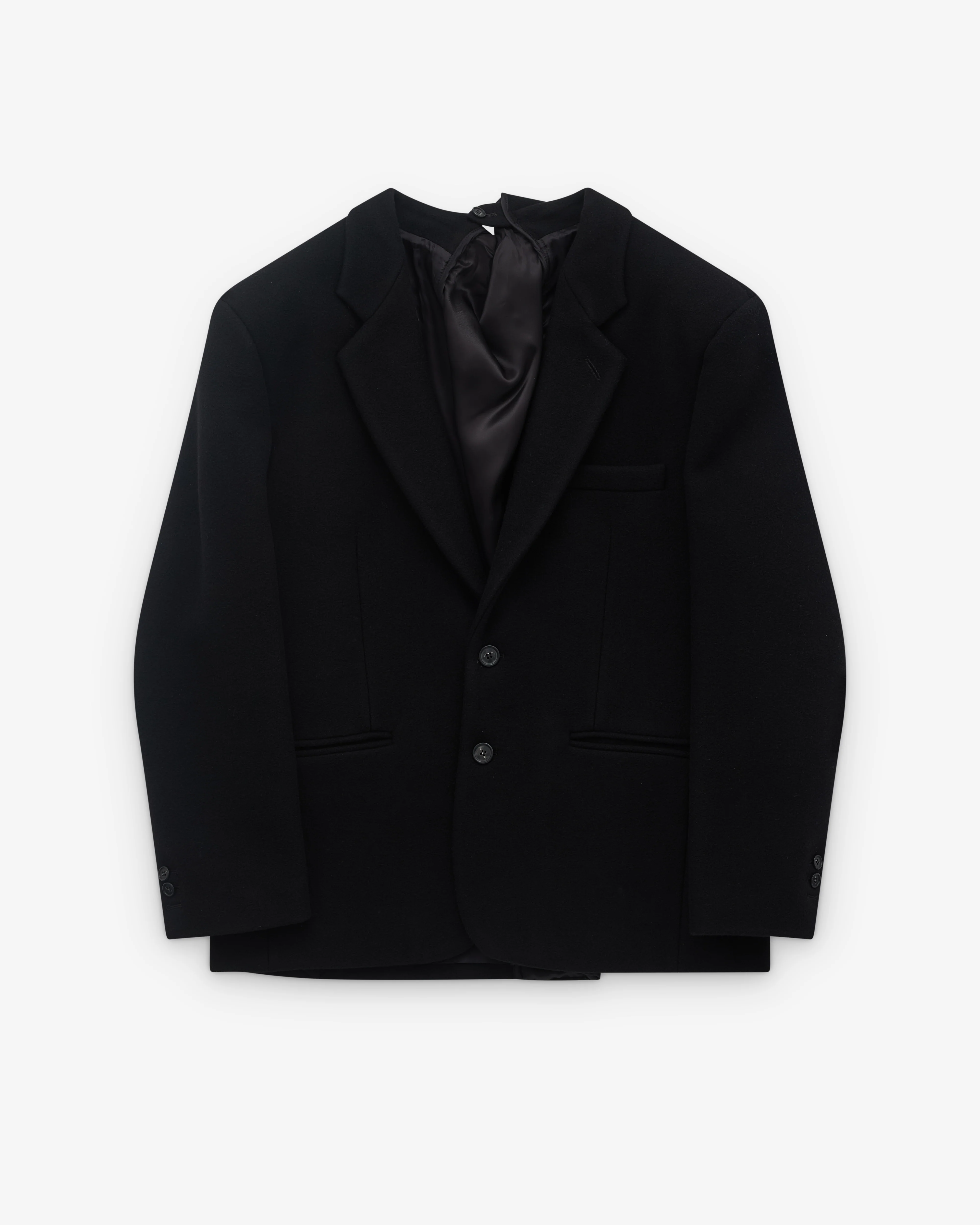 MM6 - Women's Panelled Oversized Blazer - (Black)