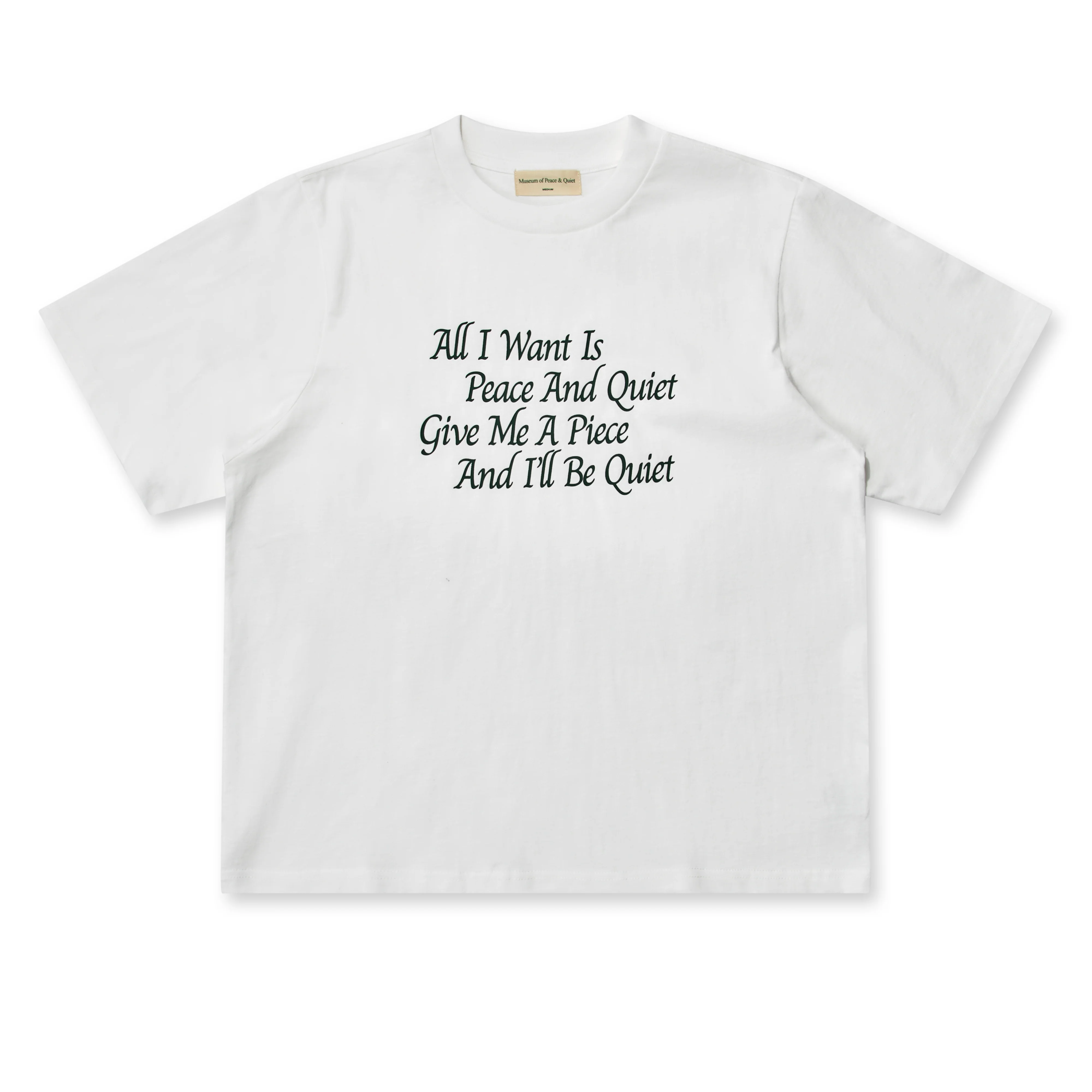 Museum Of Peace And Quiet - Men’s Haiku T-Shirt - (White)