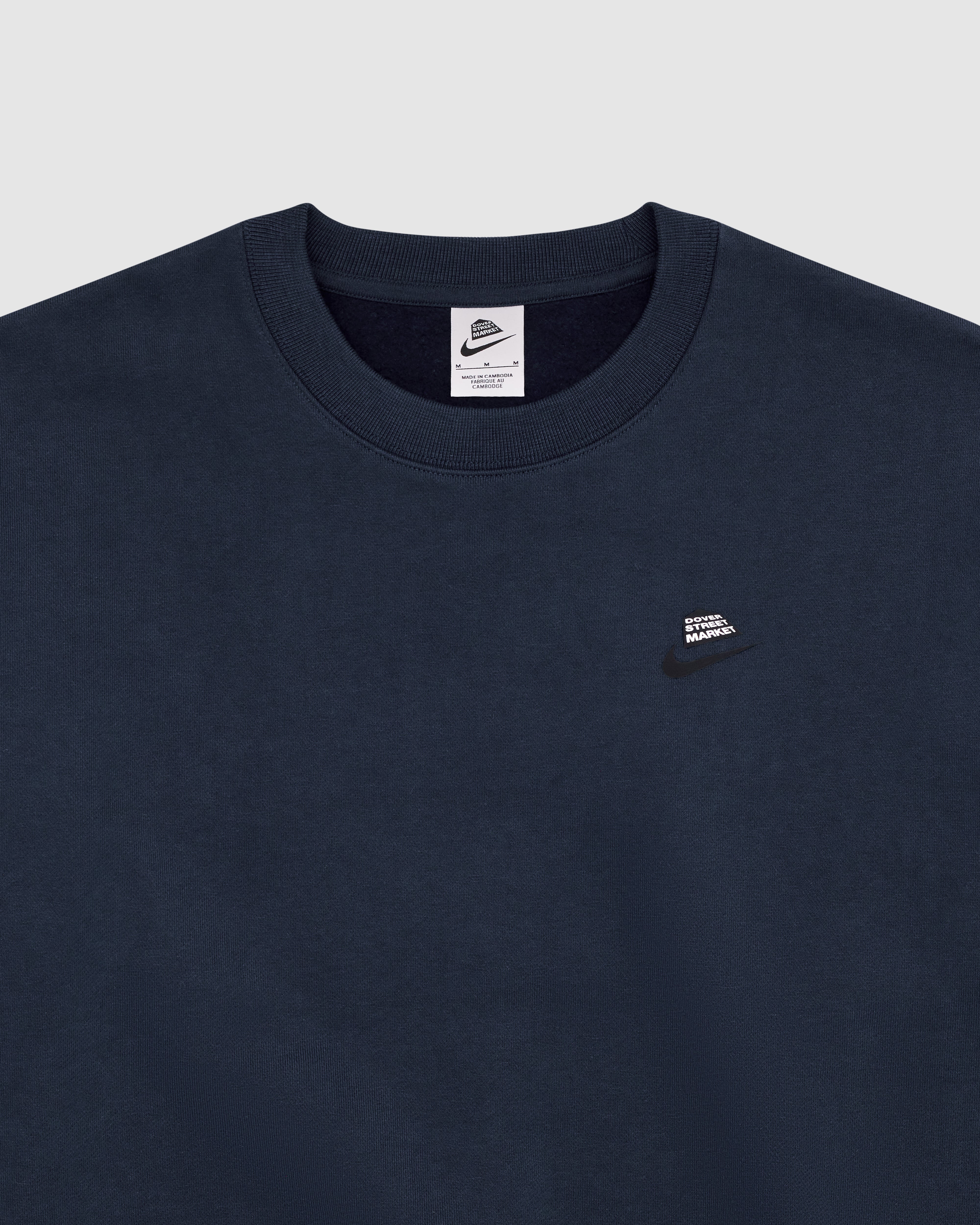 Nike - DSM Men’s Fleece Crewneck Sweatshirt - (College Navy) - Image 3