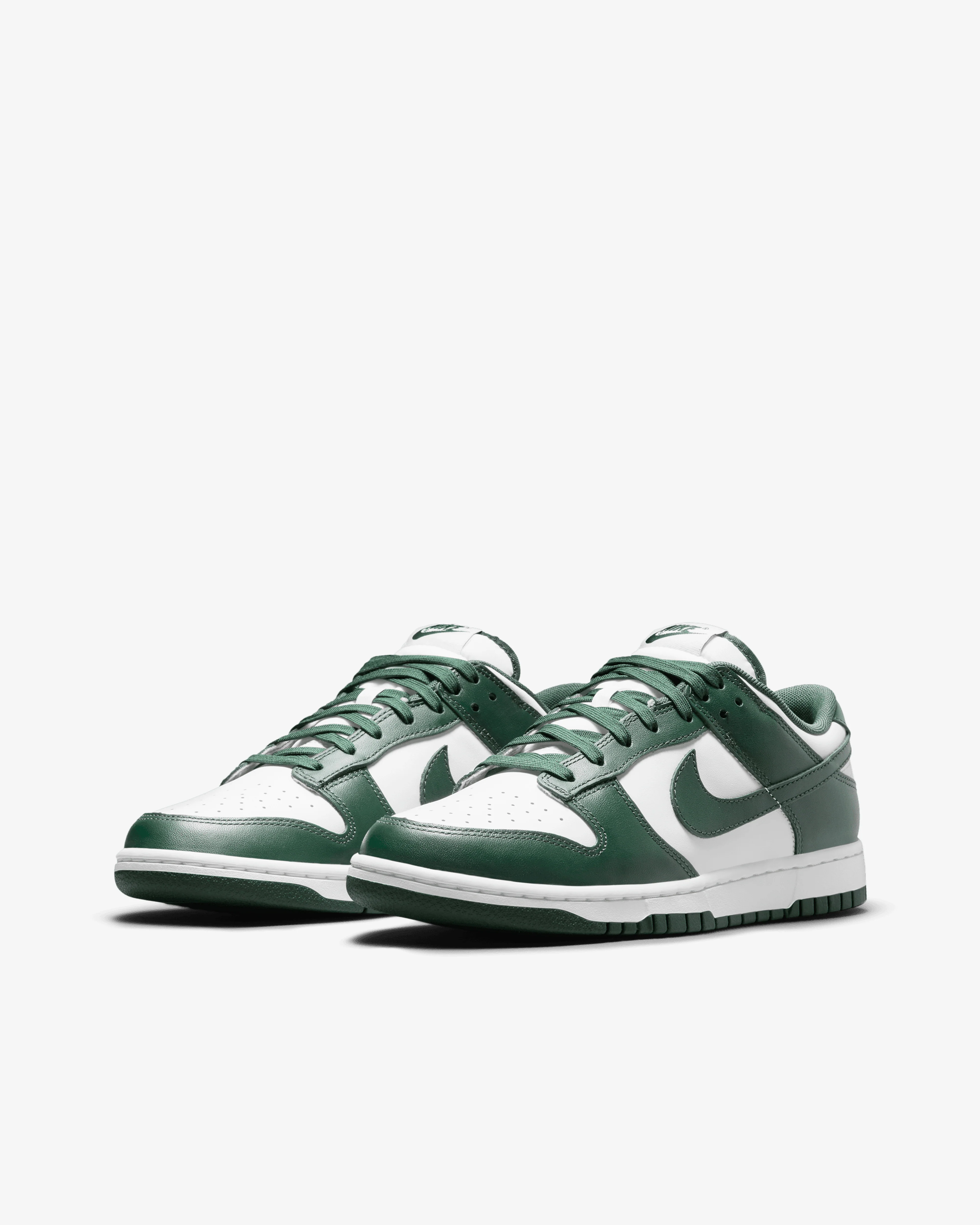 Nike - Men’s Dunk Low Retro - (White/Team Green DD1391-101) - Image 3