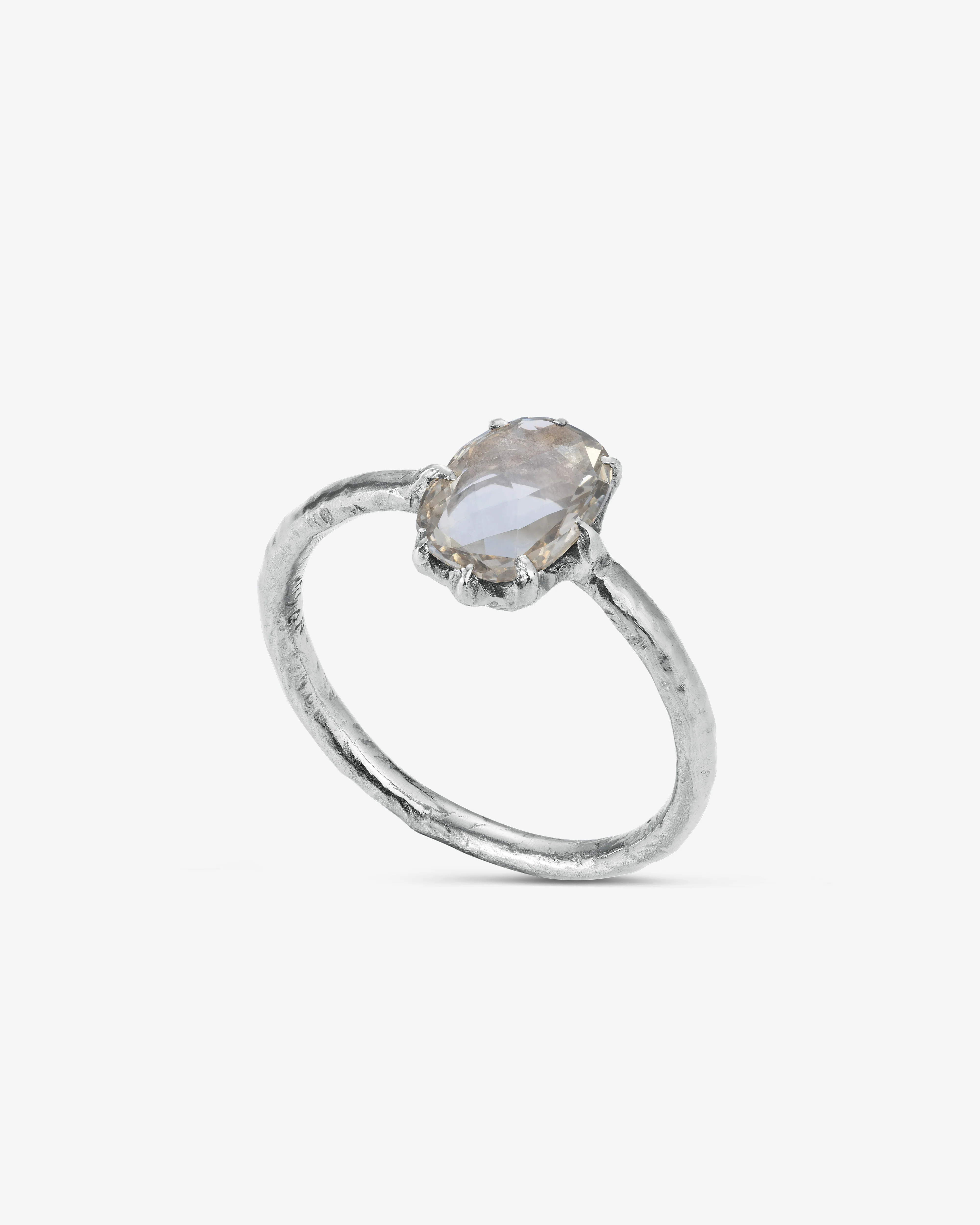 Noguchi Bijoux - Rose Cut Diamond Ring -  (White Gold) - Image 2