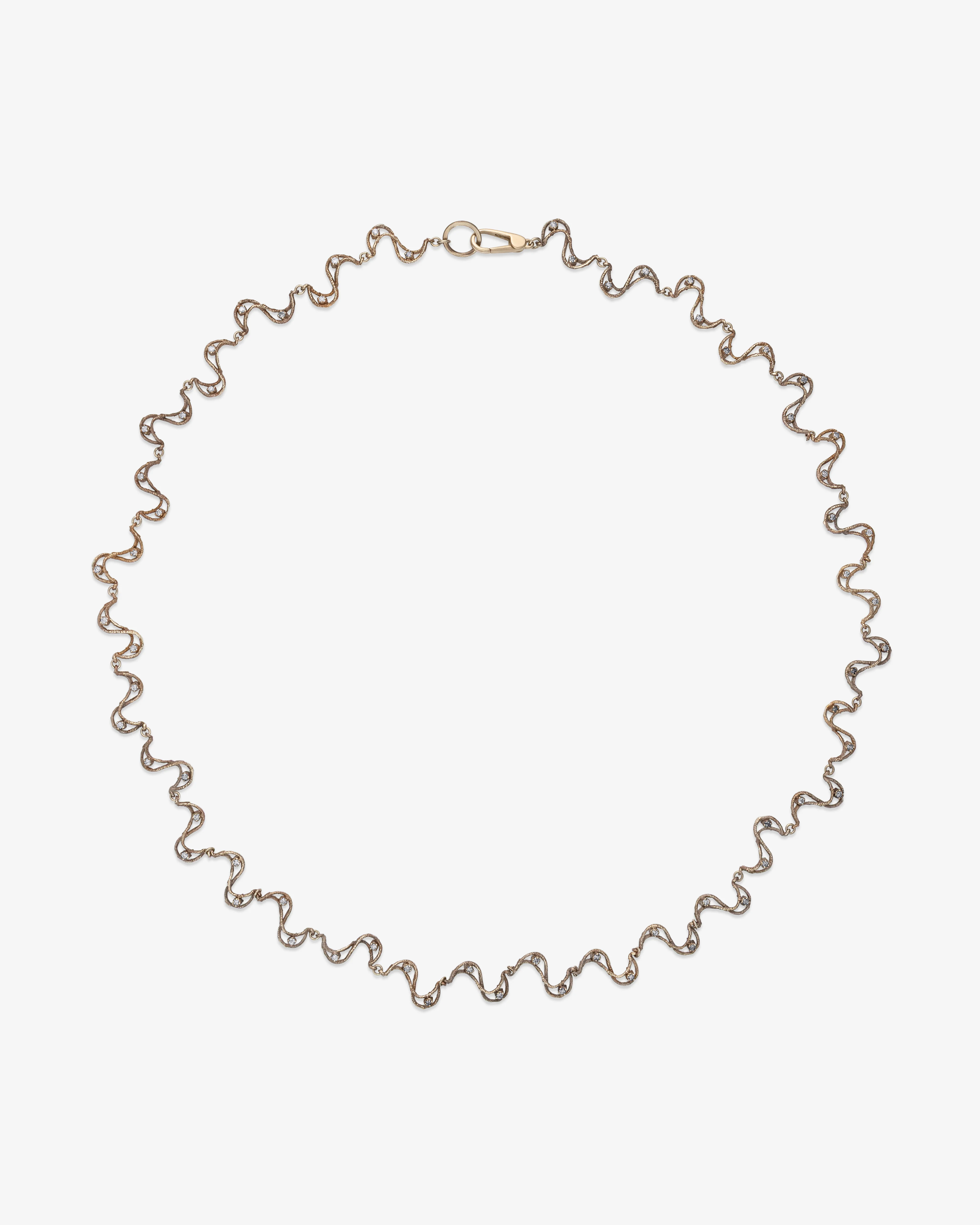 Noguchi Bijoux - White Diamond Necklace - (White Gold)