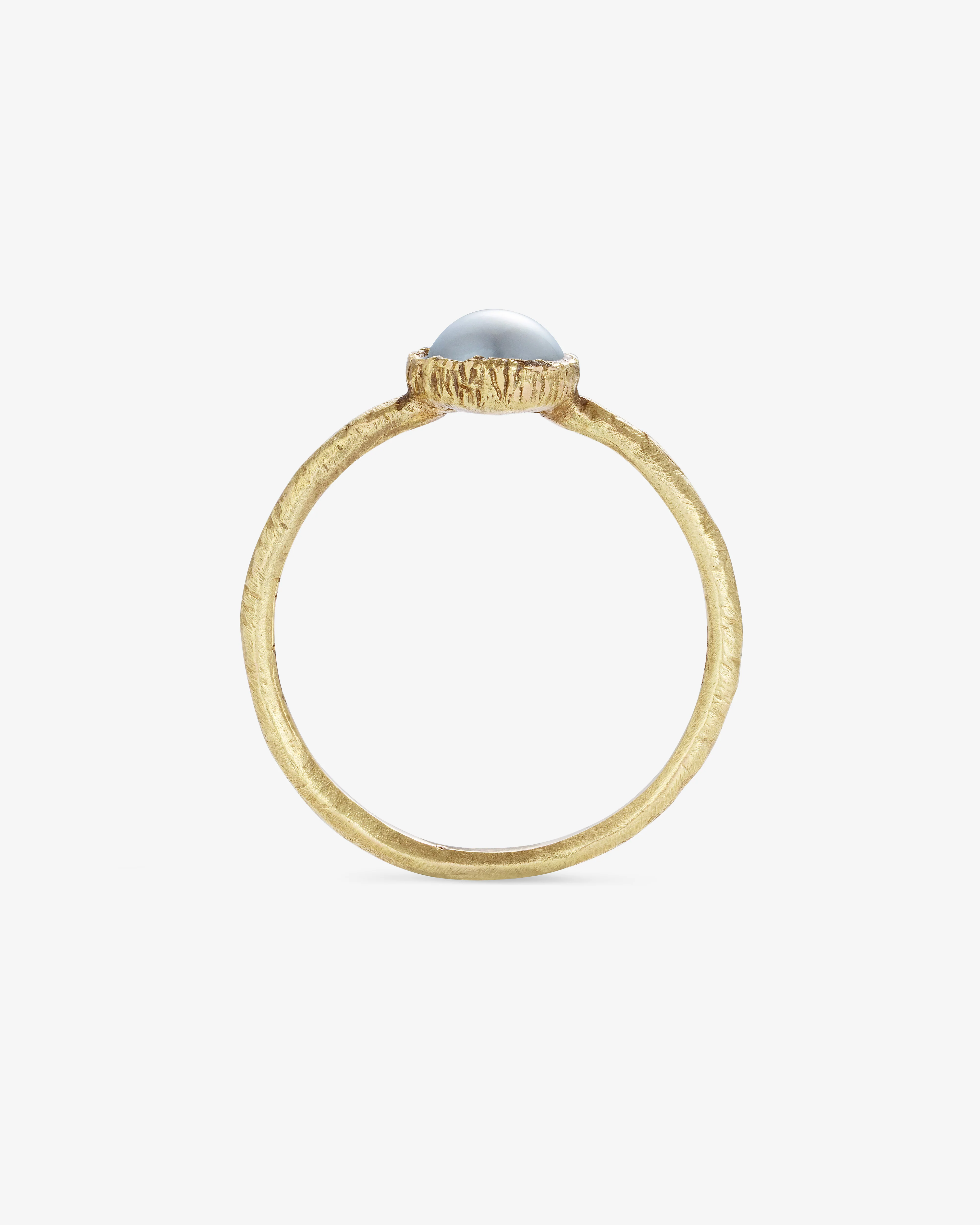 Noguchi Bijoux - Half Cut Akoya Pearl Ring - (Yellow Gold) - Image 3