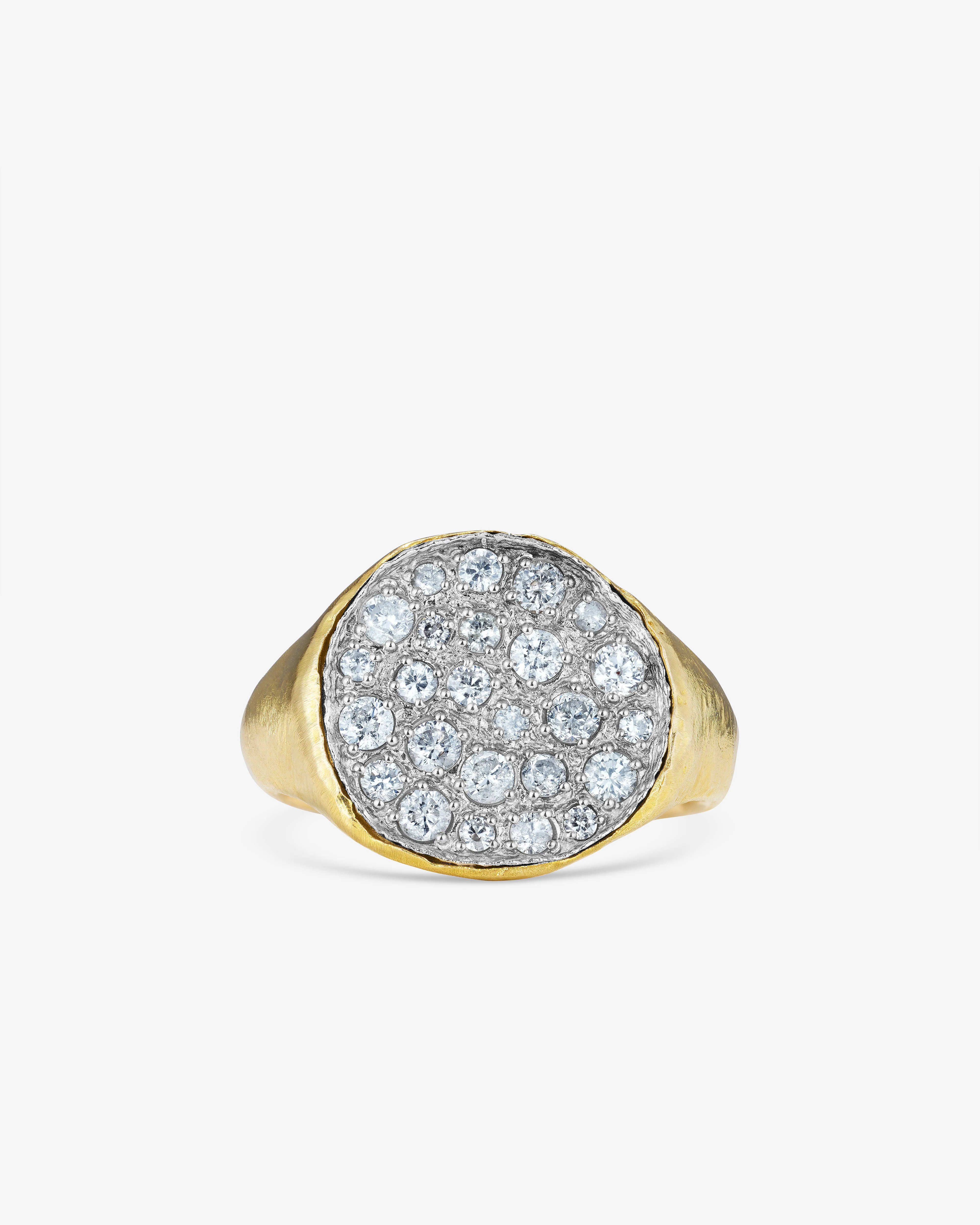 Noguchi Bijoux - Signet Style Diamond Ring - (Yellow Gold)