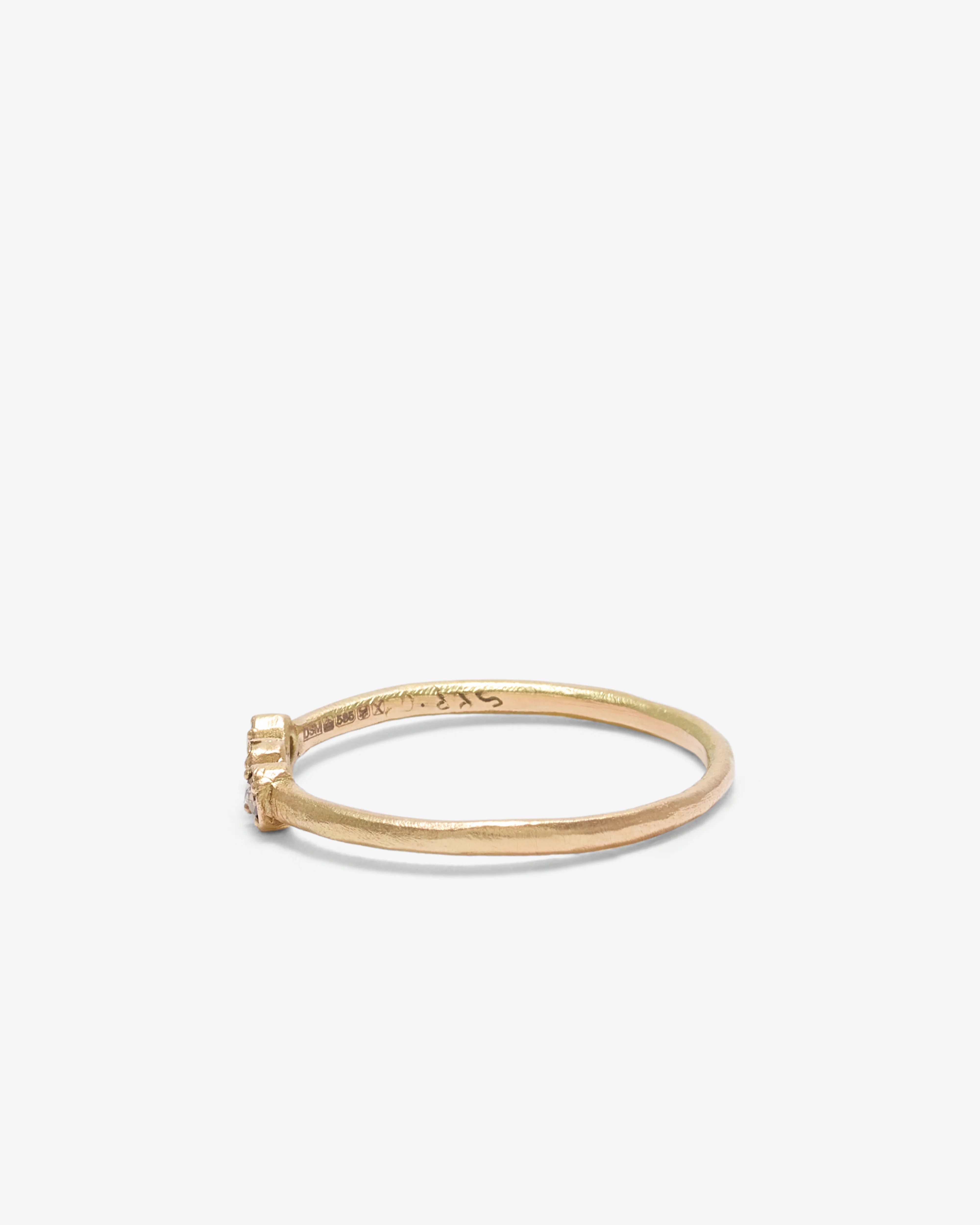 Noguchi Bijoux - 3 Diamond Ring - (Yellow Gold) - Image 2