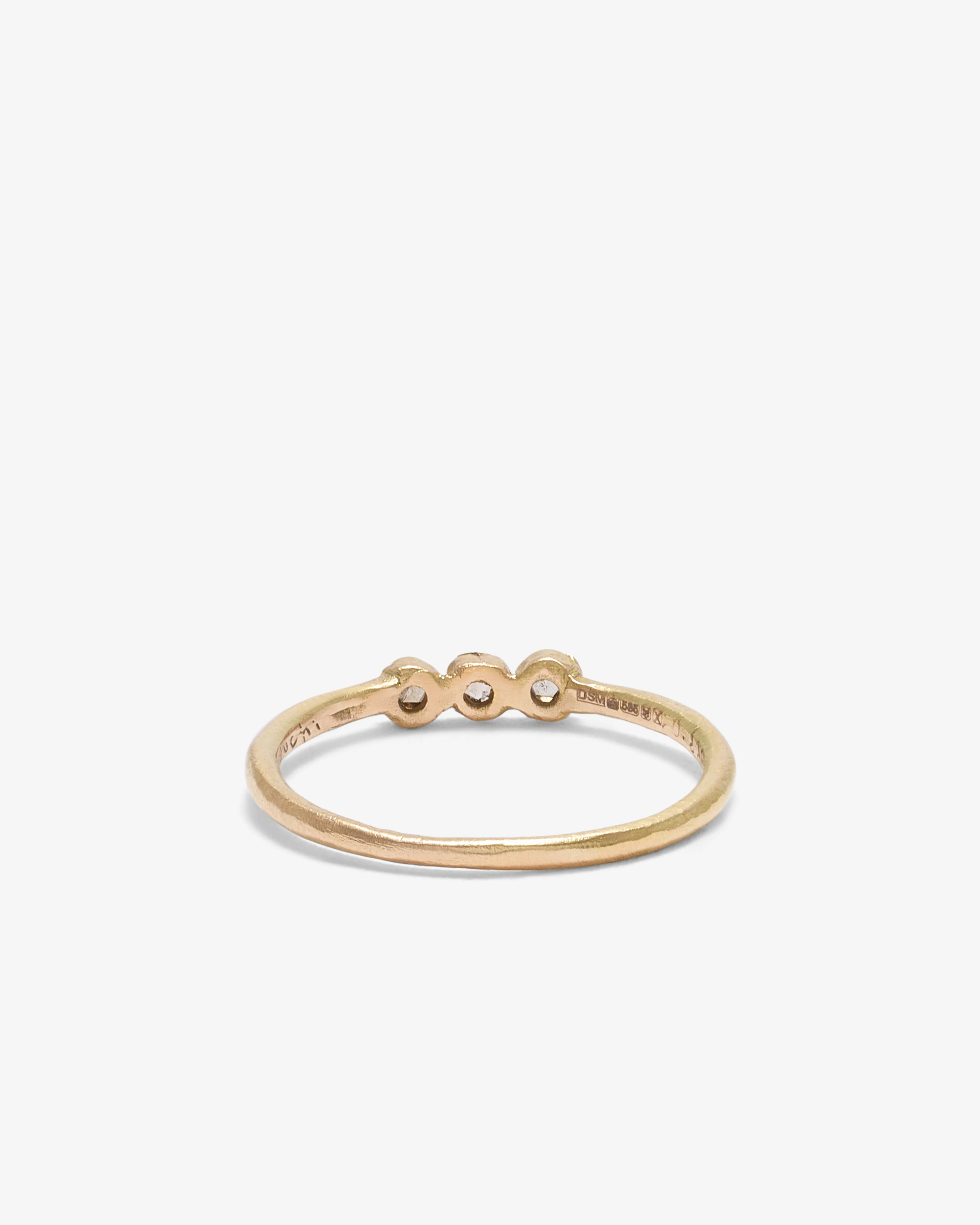 Noguchi Bijoux - 3 Diamond Ring - (Yellow Gold) - Image 3