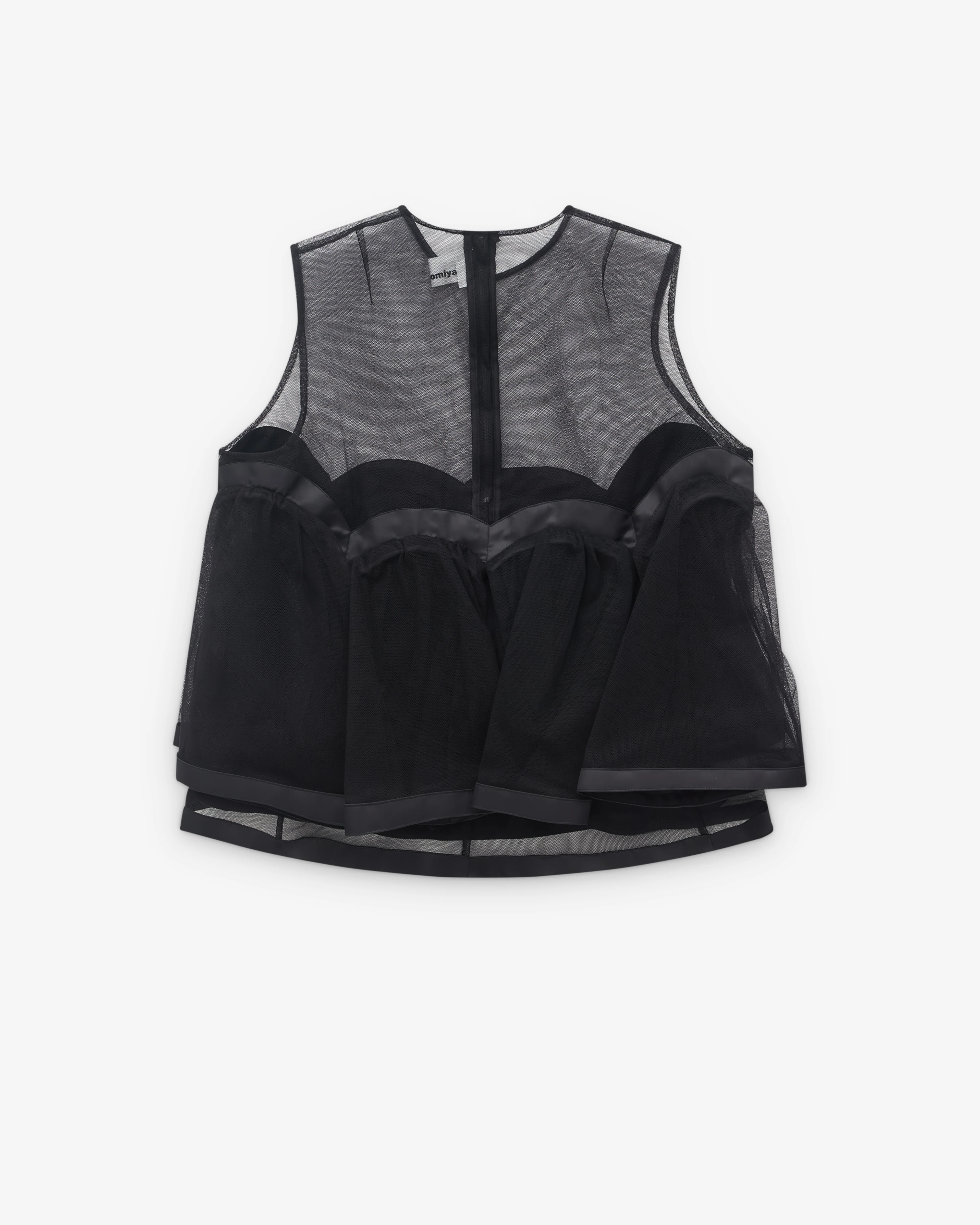 Noir Kei Ninomiya - Women’s Sleeveless Voluminous Top - (Black) - Image 2