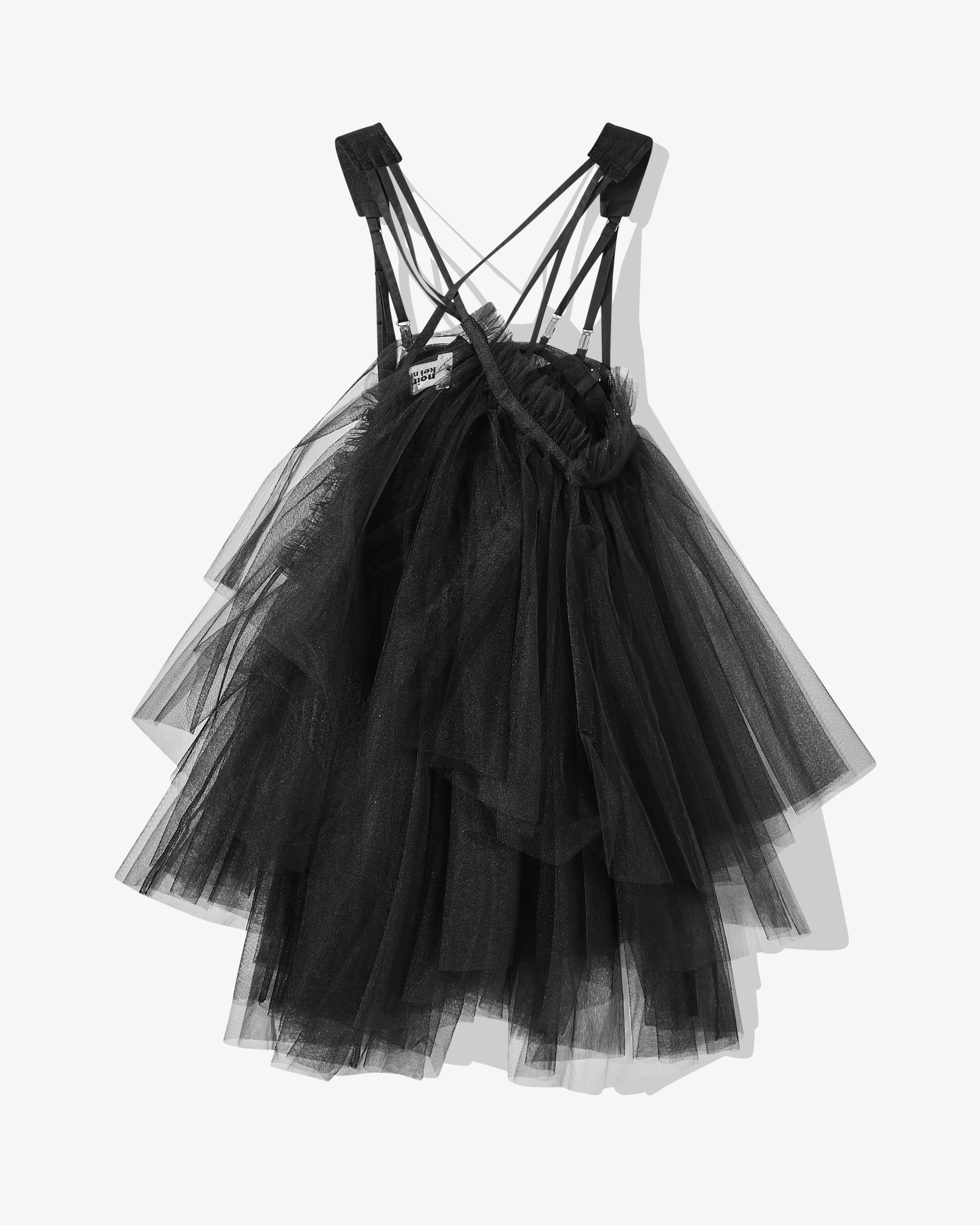 Noir Kei Ninomiya - Women’s Nylon Tulle Skirt Pinafore - (Black) - Image 2