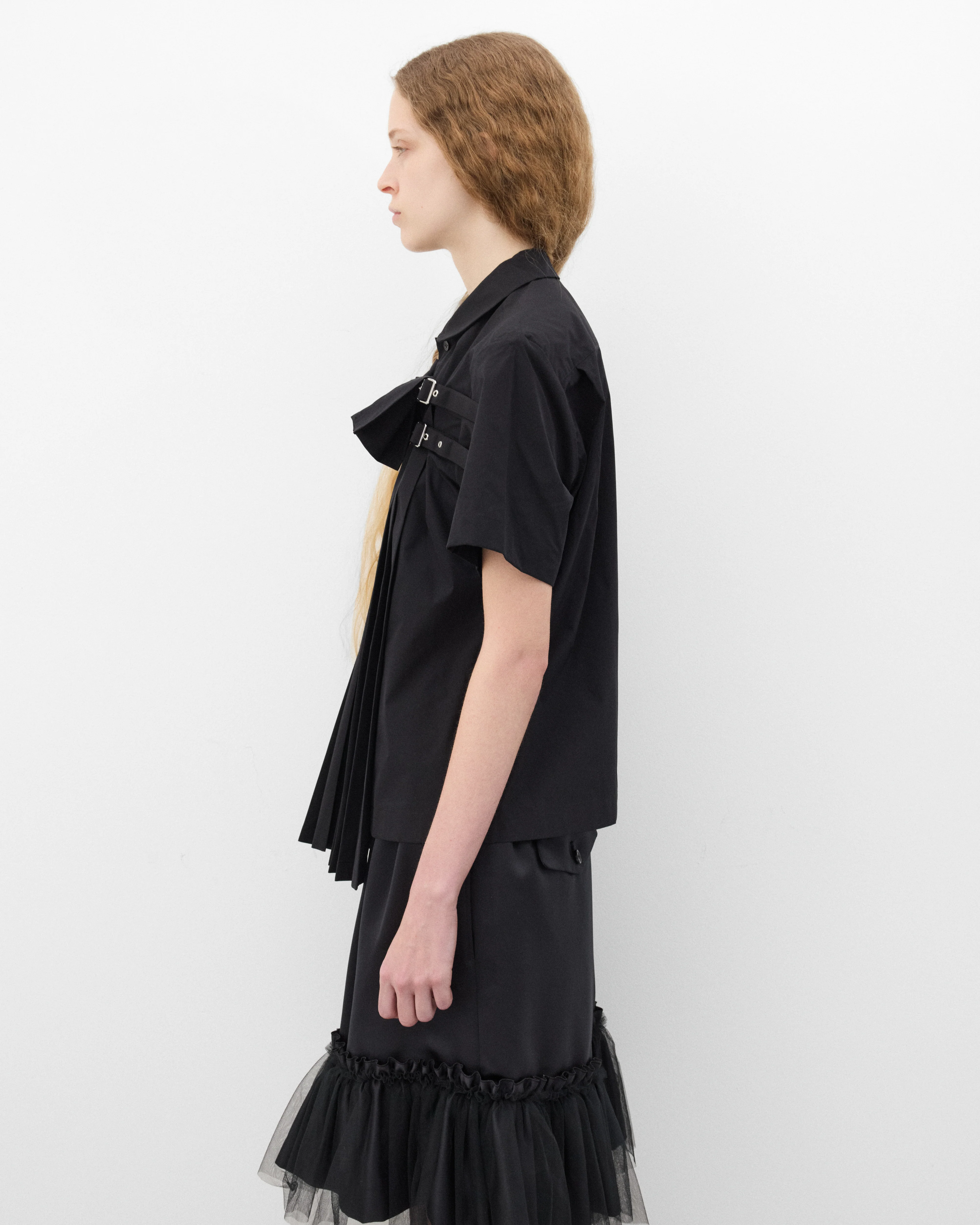 Noir Kei Ninomiya - Women's Buckle Shirt - (Black) - Image 4