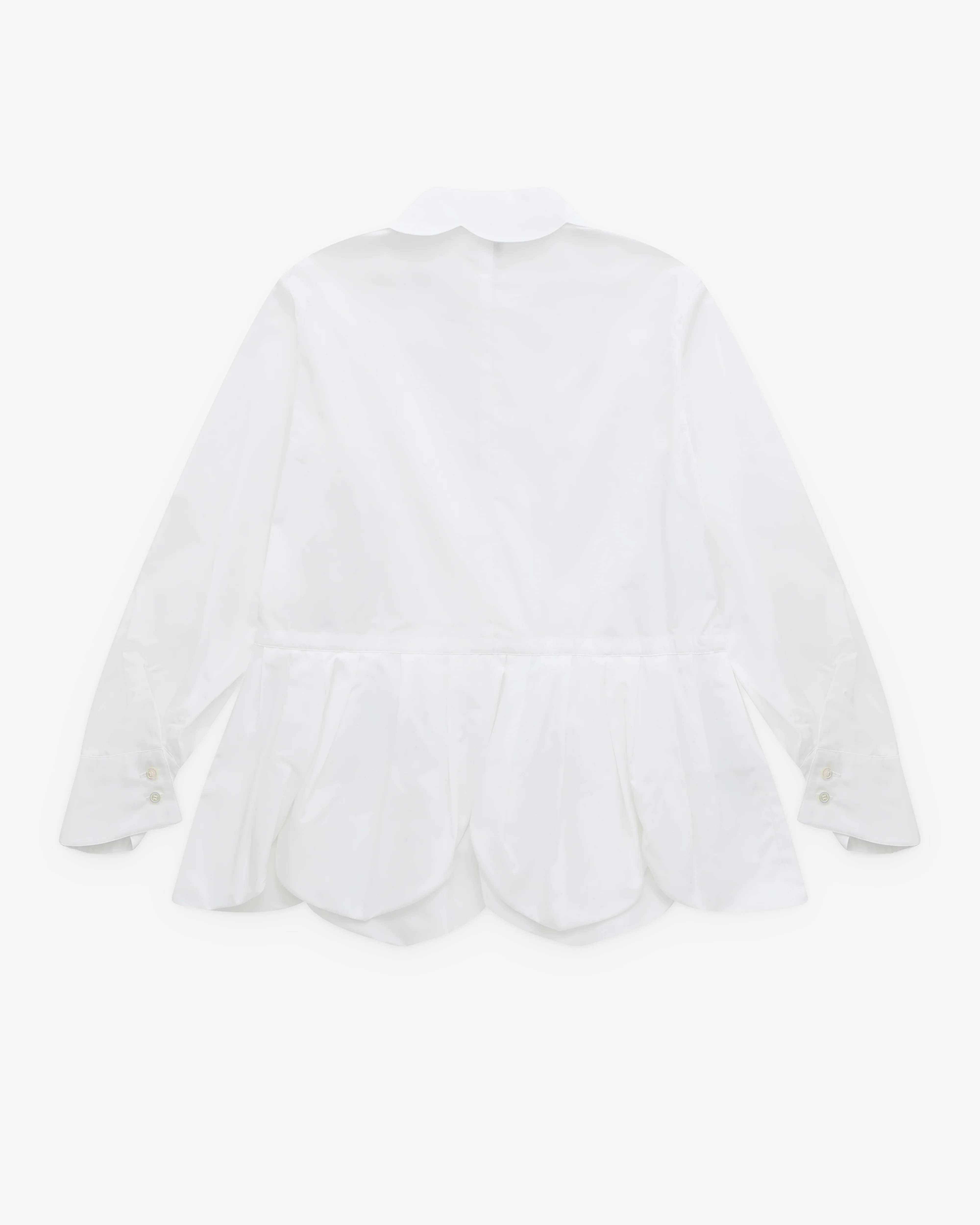 Noir Kei Ninomiya - Women’s Petal Peplum Hem Shirt - (White) - Image 2