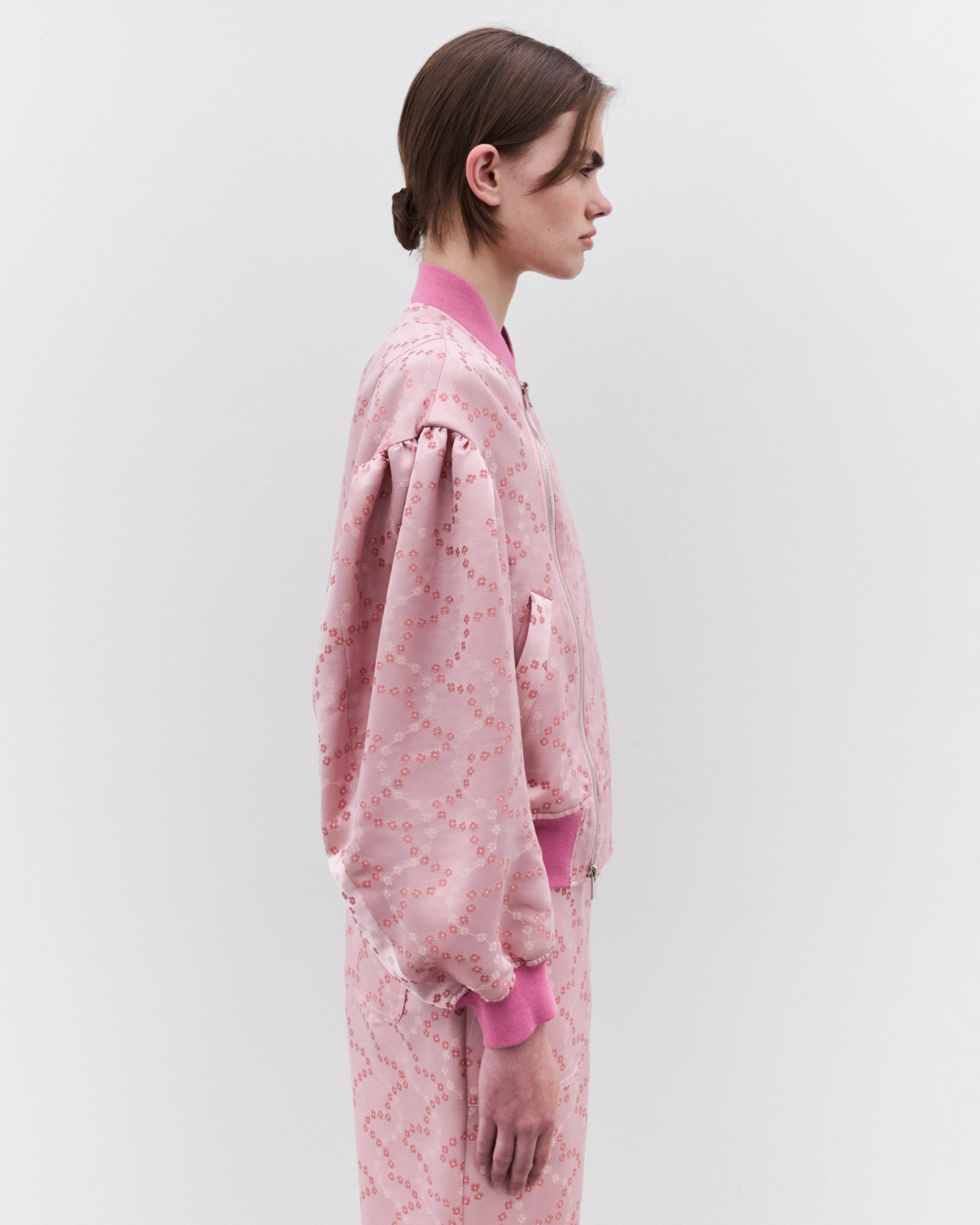 Noir Kei Ninomiya - Women’s Floral Bomber Jacket - (Pink) - Image 4