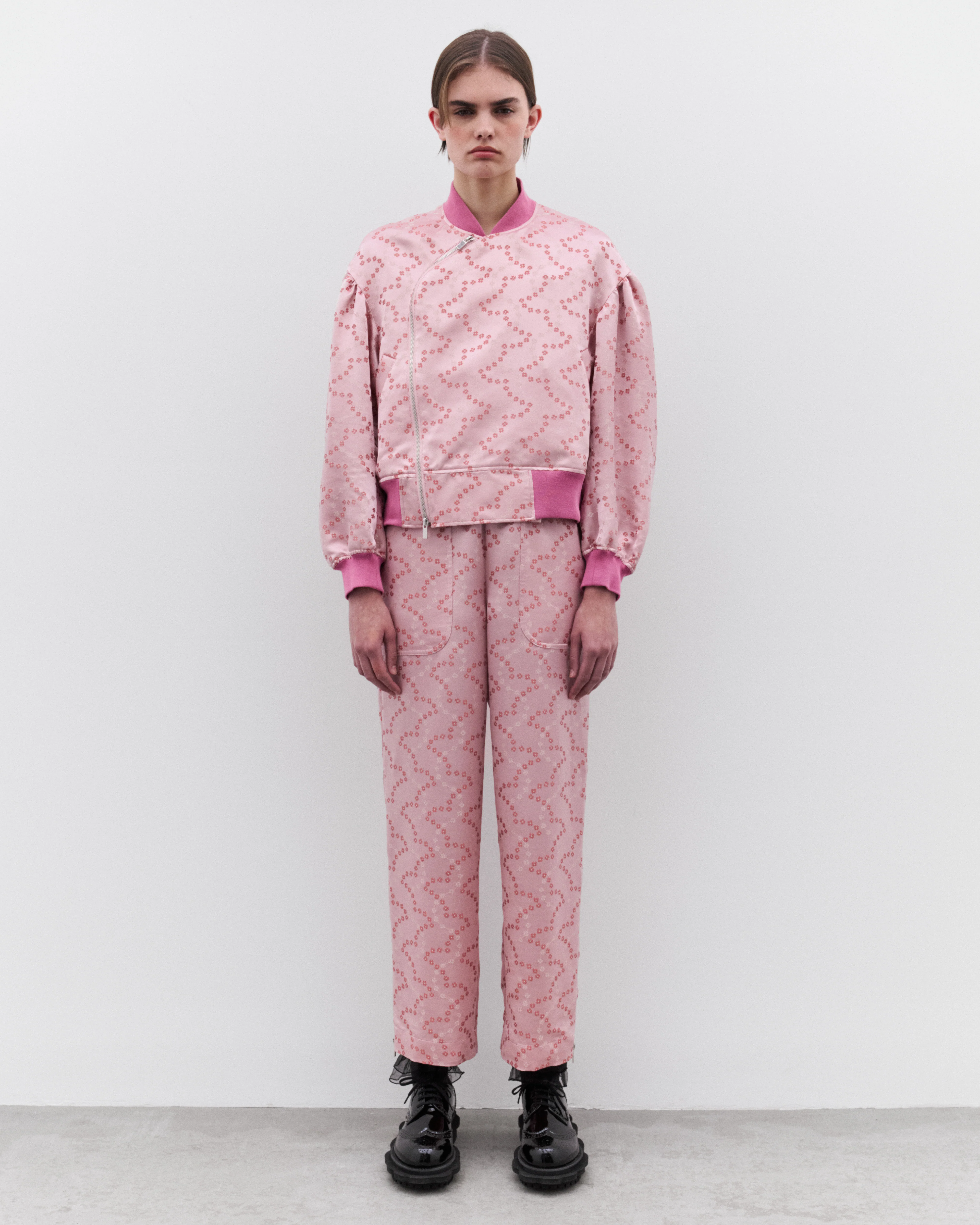 Noir Kei Ninomiya - Women’s Floral Bomber Jacket - (Pink) - Image 6