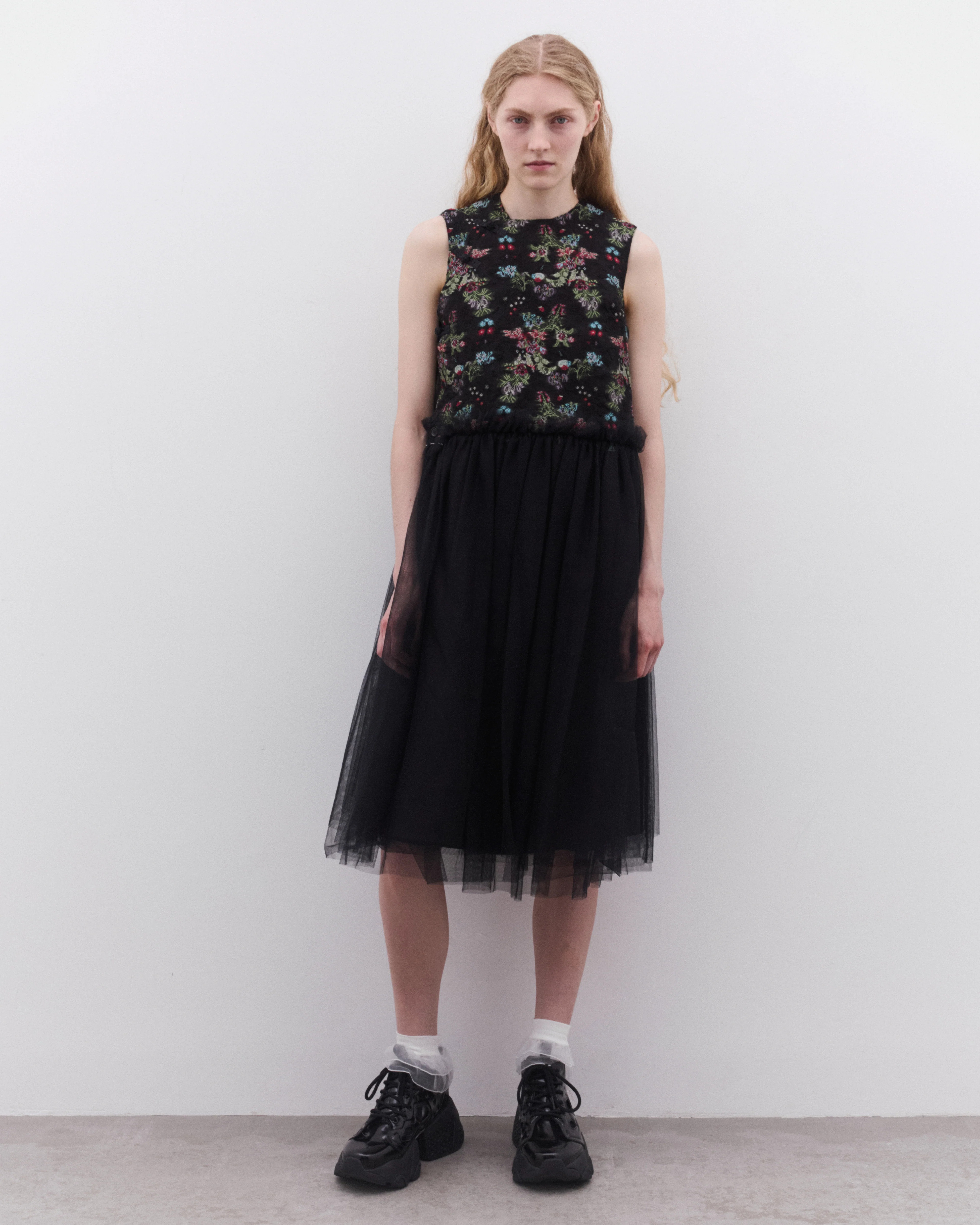 Noir Kei Ninomiya - Women’s Floral Wrap Closure Dress - (Multi) - Image 3