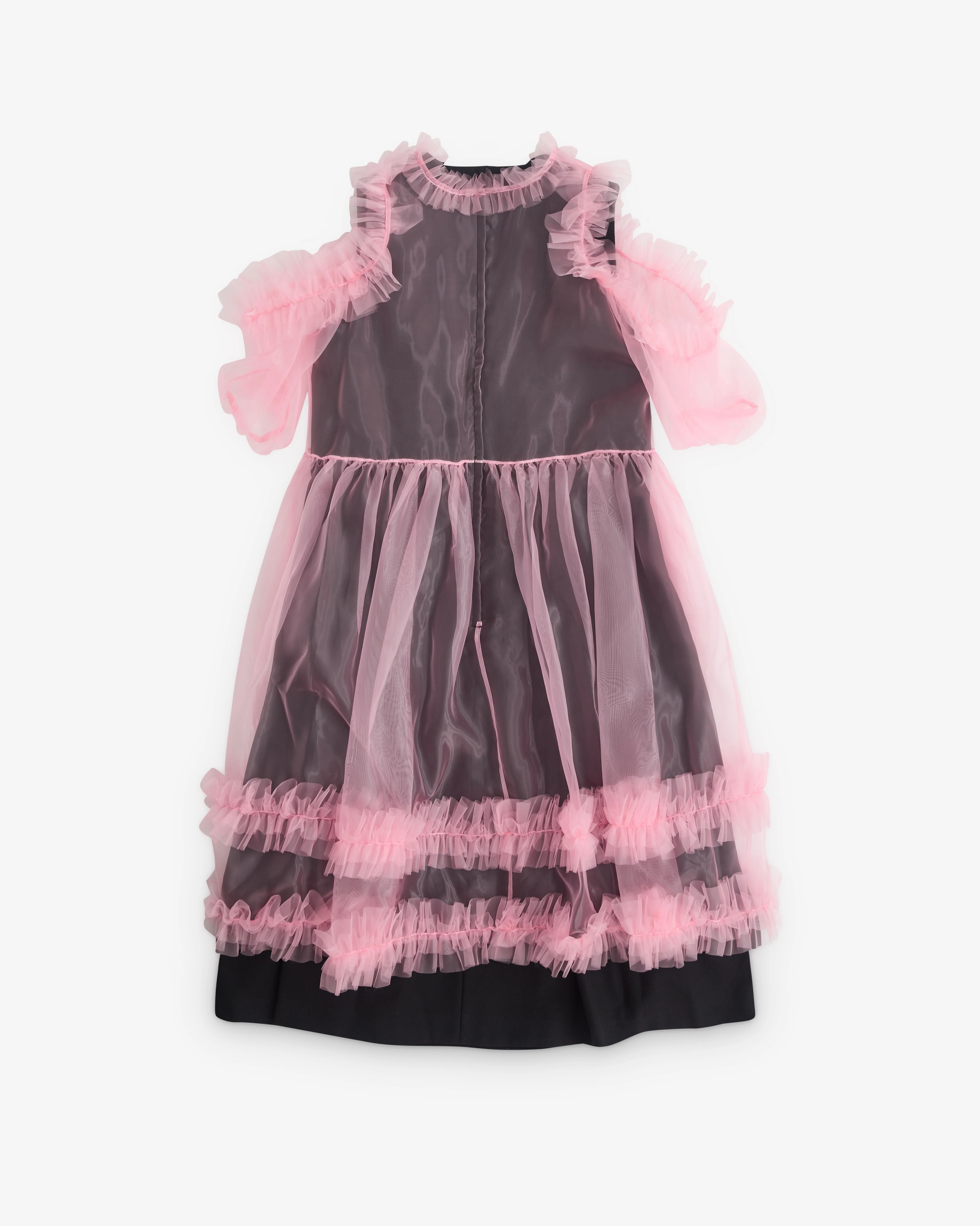 Noir Kei Ninomiya - Women’s Tulle Overlay Dress - (Pink/Black) - Image 2