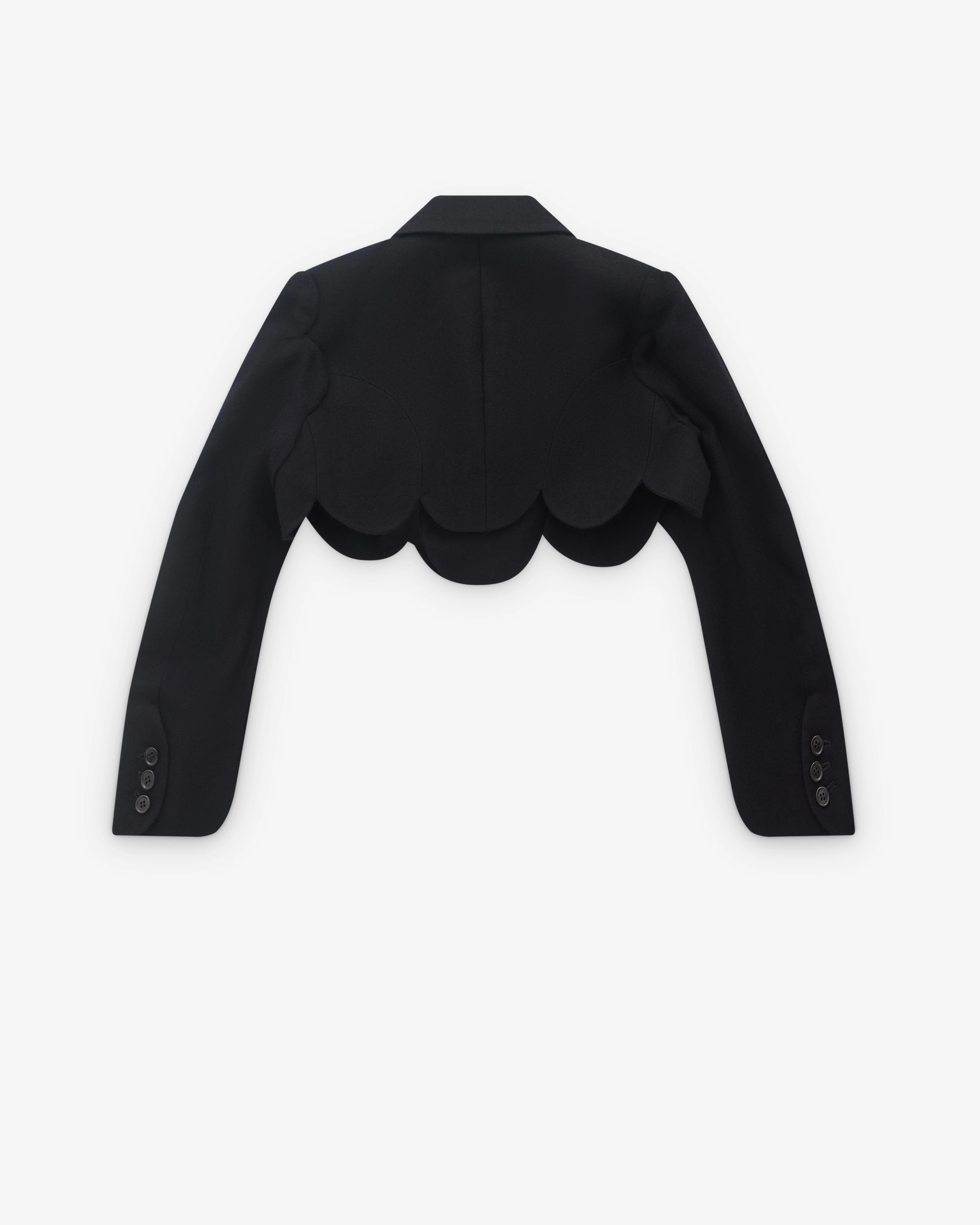 Noir Kei Ninomiya - Women’s Flower Cropped Jacket - (Black) - Image 2