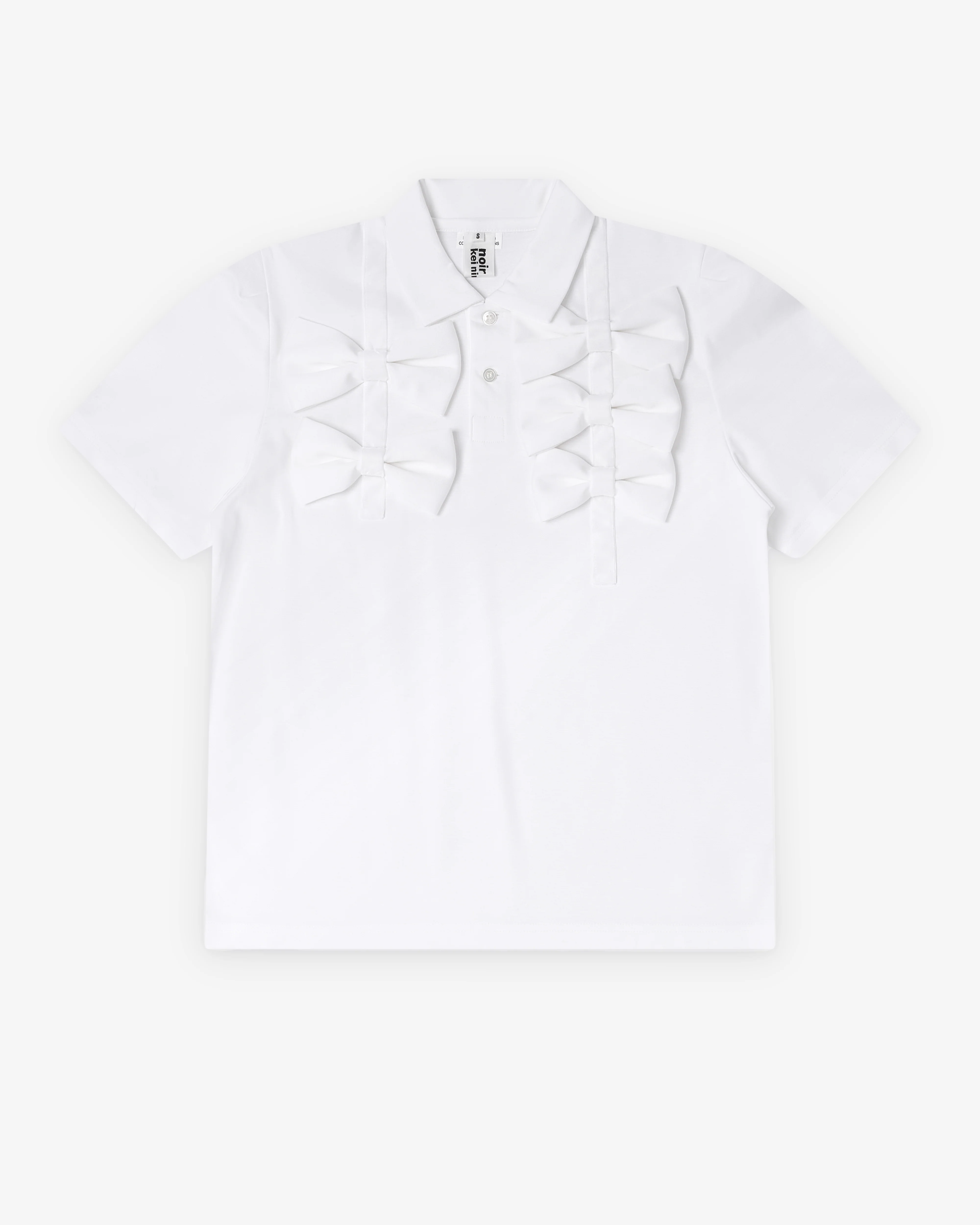 Noir Kei Ninomiya - Women's Bow Polo Shirt - (White)
