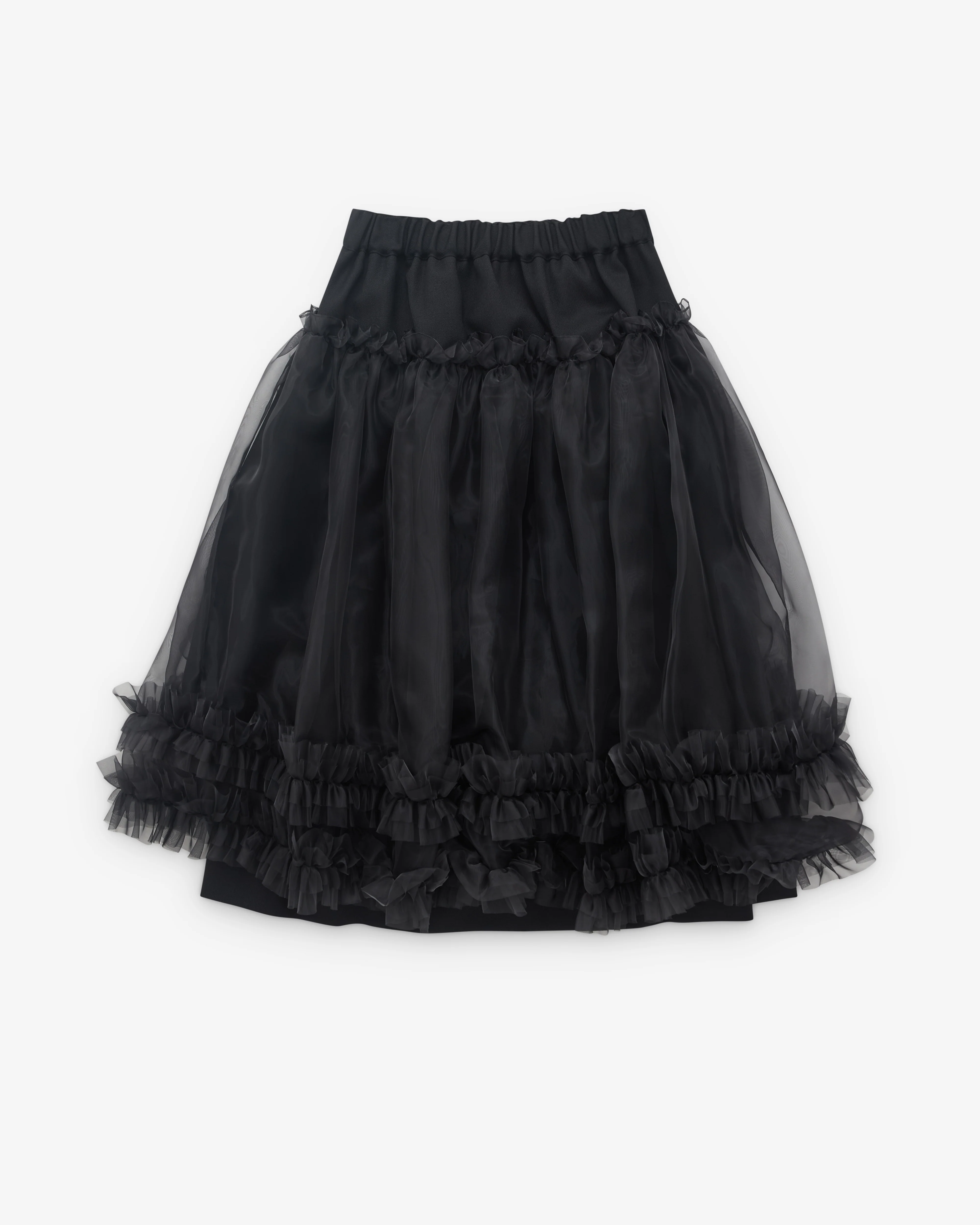 Noir Kei Ninomiya - Women’s Tulle Overlay Skirt - (Black)