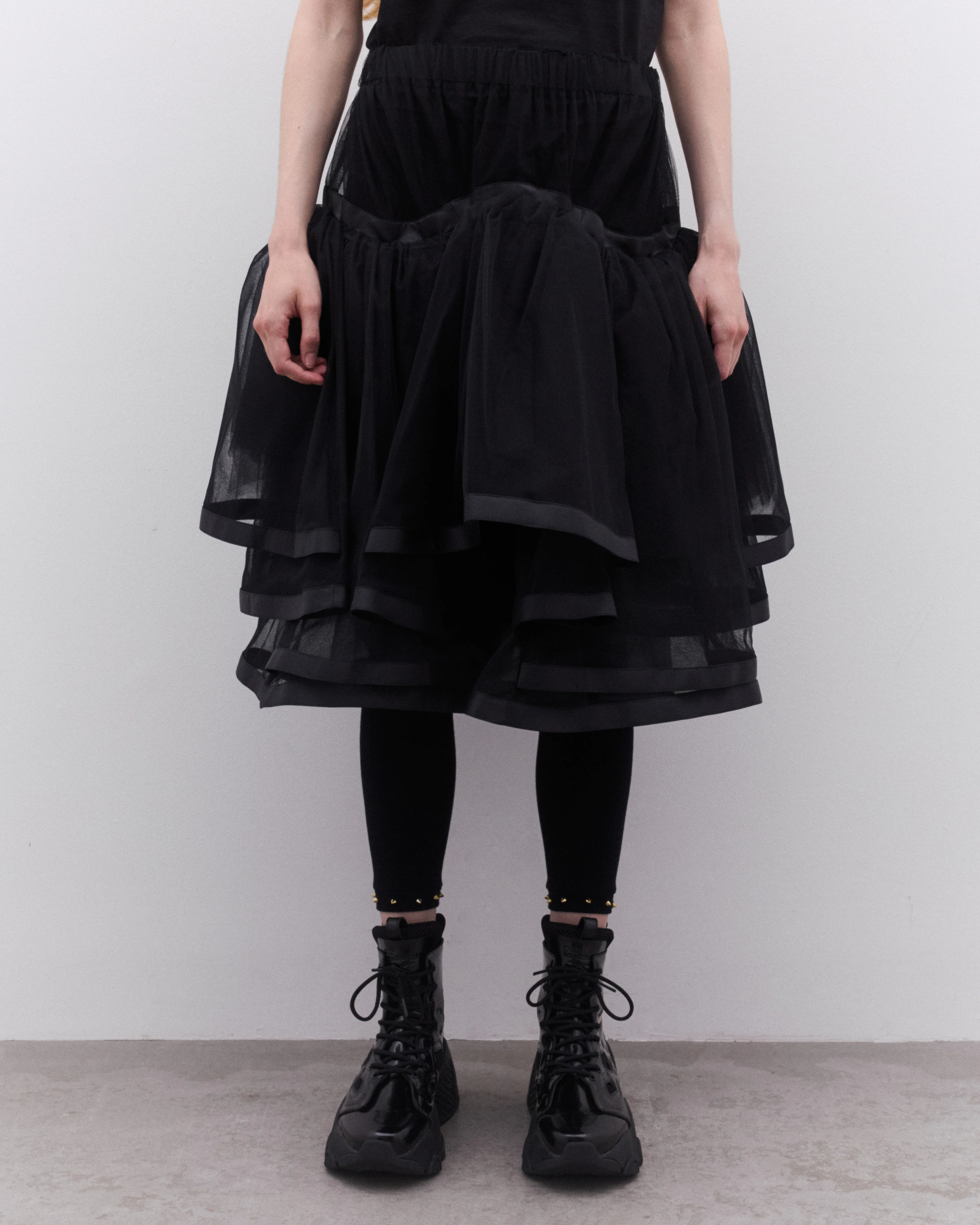 Noir Kei Ninomiya - Women’s Voluminous Tulle Skirt - (Black) - Image 3