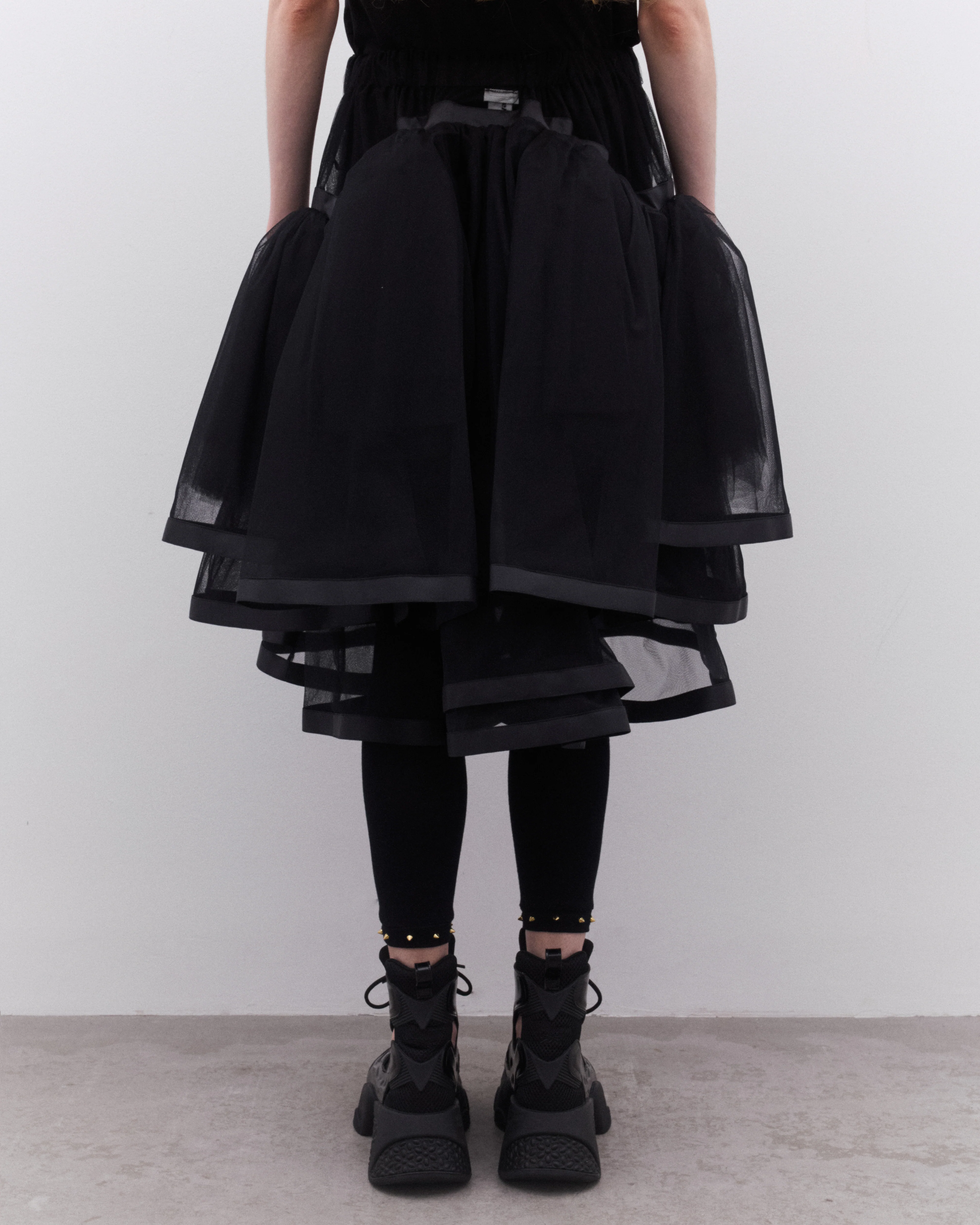 Noir Kei Ninomiya - Women’s Voluminous Tulle Skirt - (Black) - Image 5