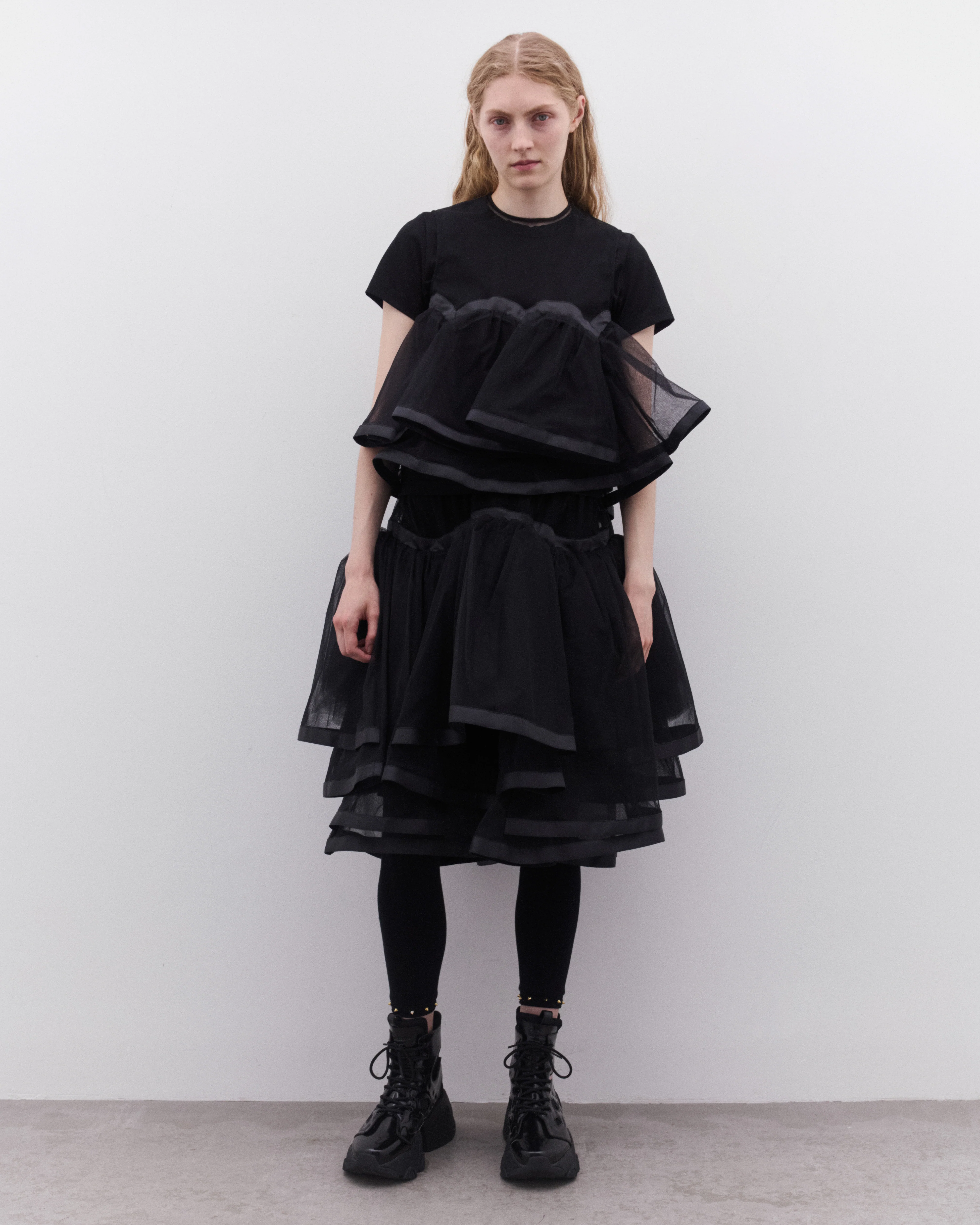 Noir Kei Ninomiya - Women’s Voluminous Tulle Skirt - (Black) - Image 6