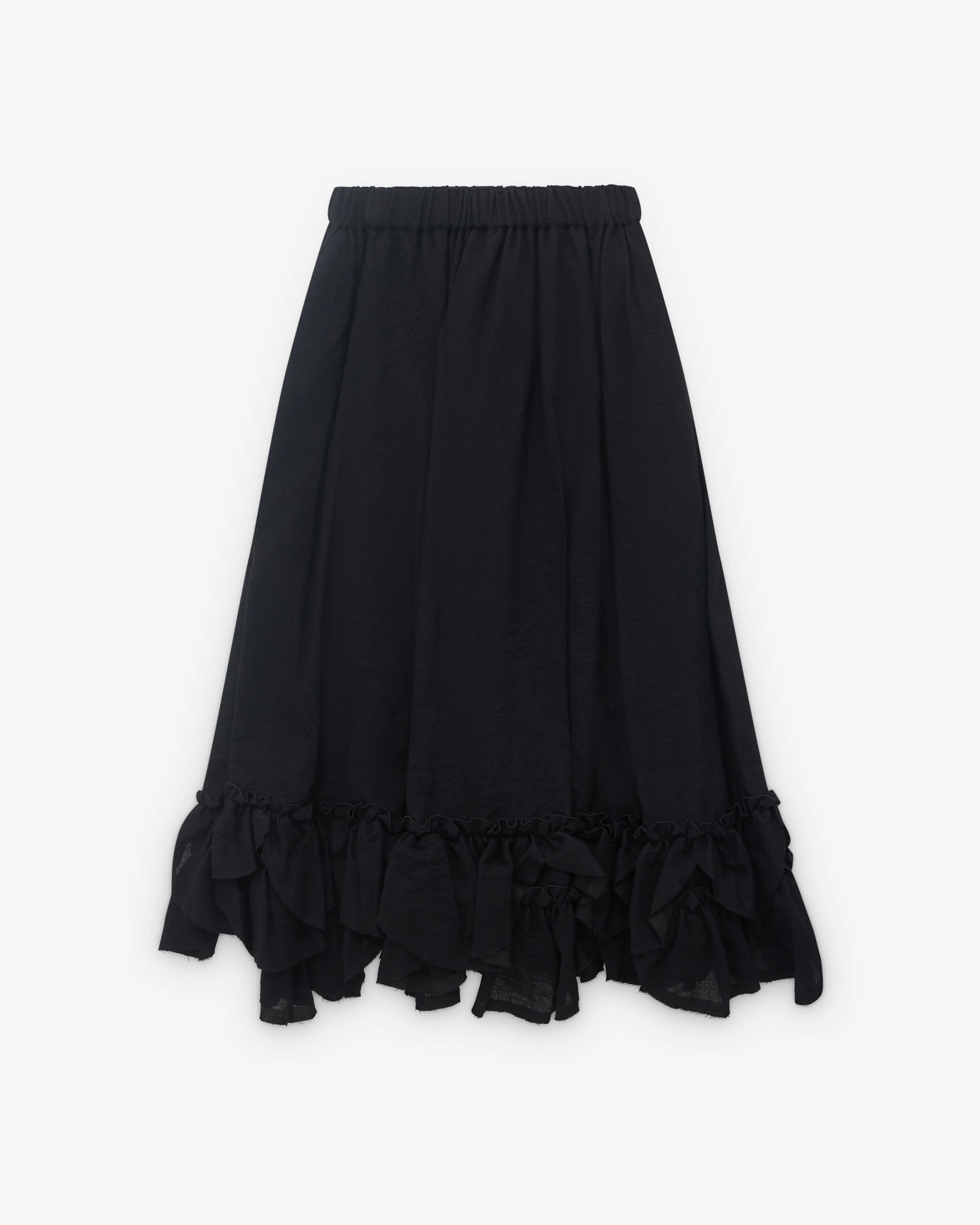 Noir Kei Ninomiya - Women’s Ruffle Hem Wool Skirt - (Black)
