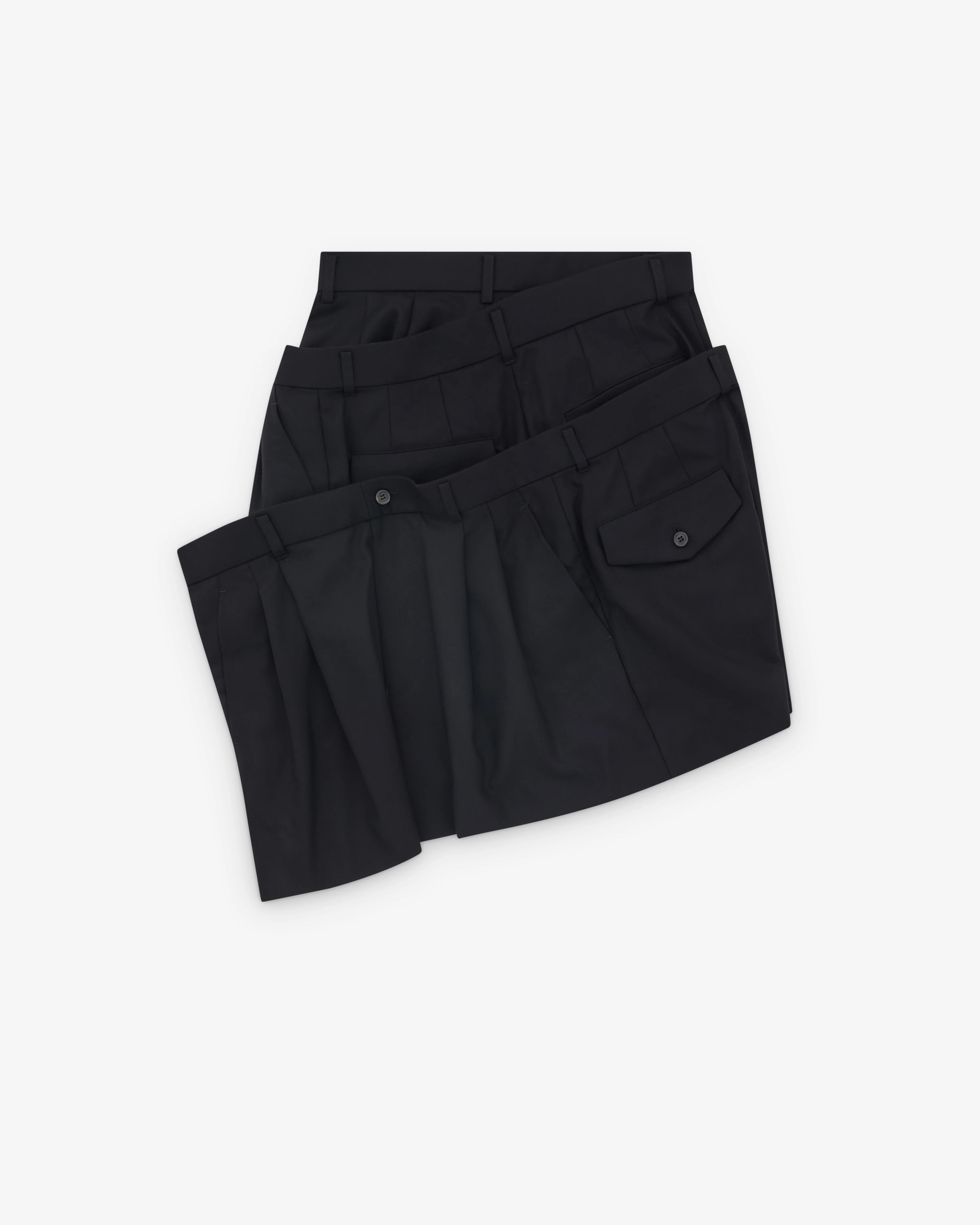 Noir Kei Ninomiya - Women’s Wrap Overlay Waistband Skirt - (Black) - Image 2
