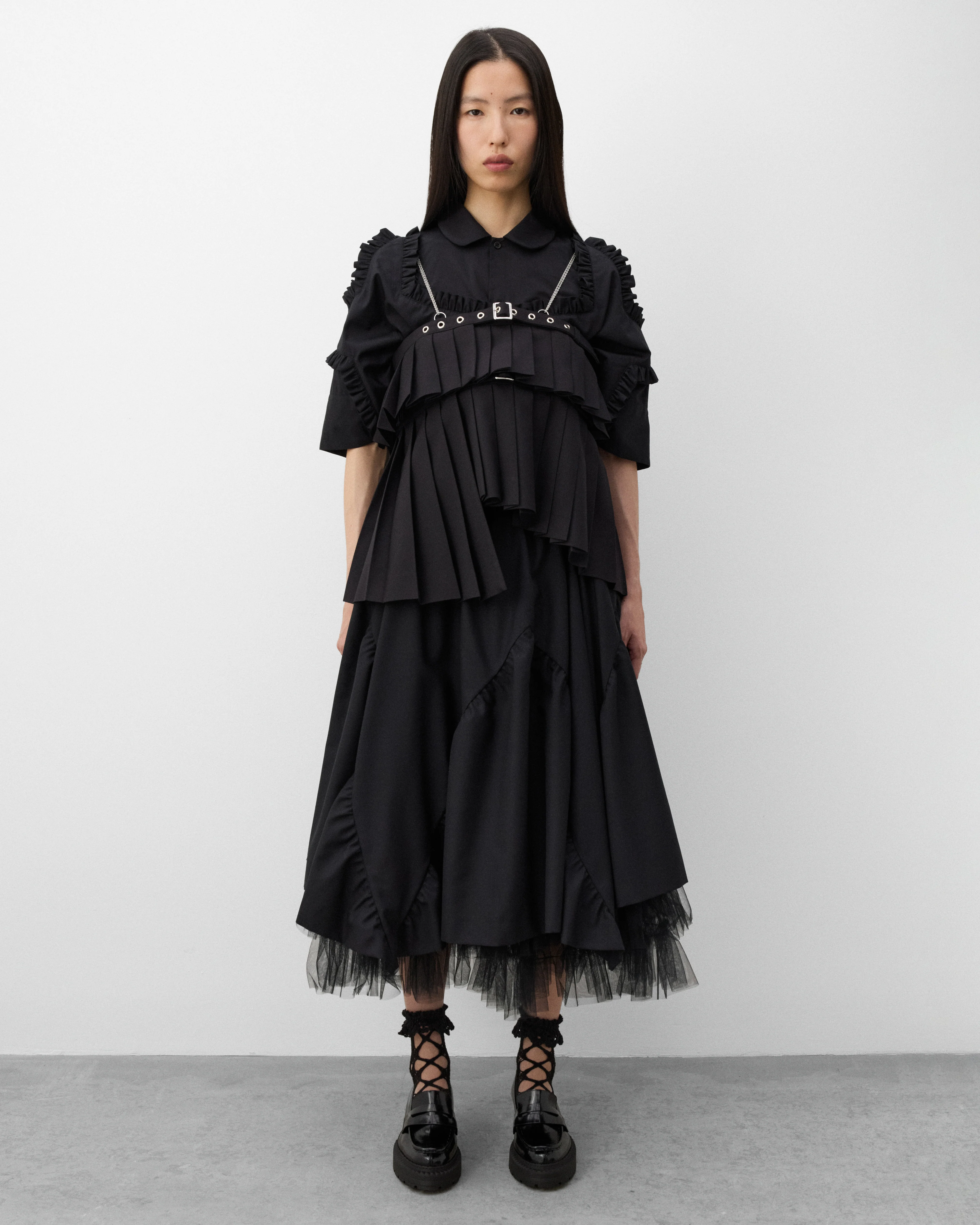 Noir Kei Ninomiya - Women's Tulle Underlay Skirt - (Black) - Image 6