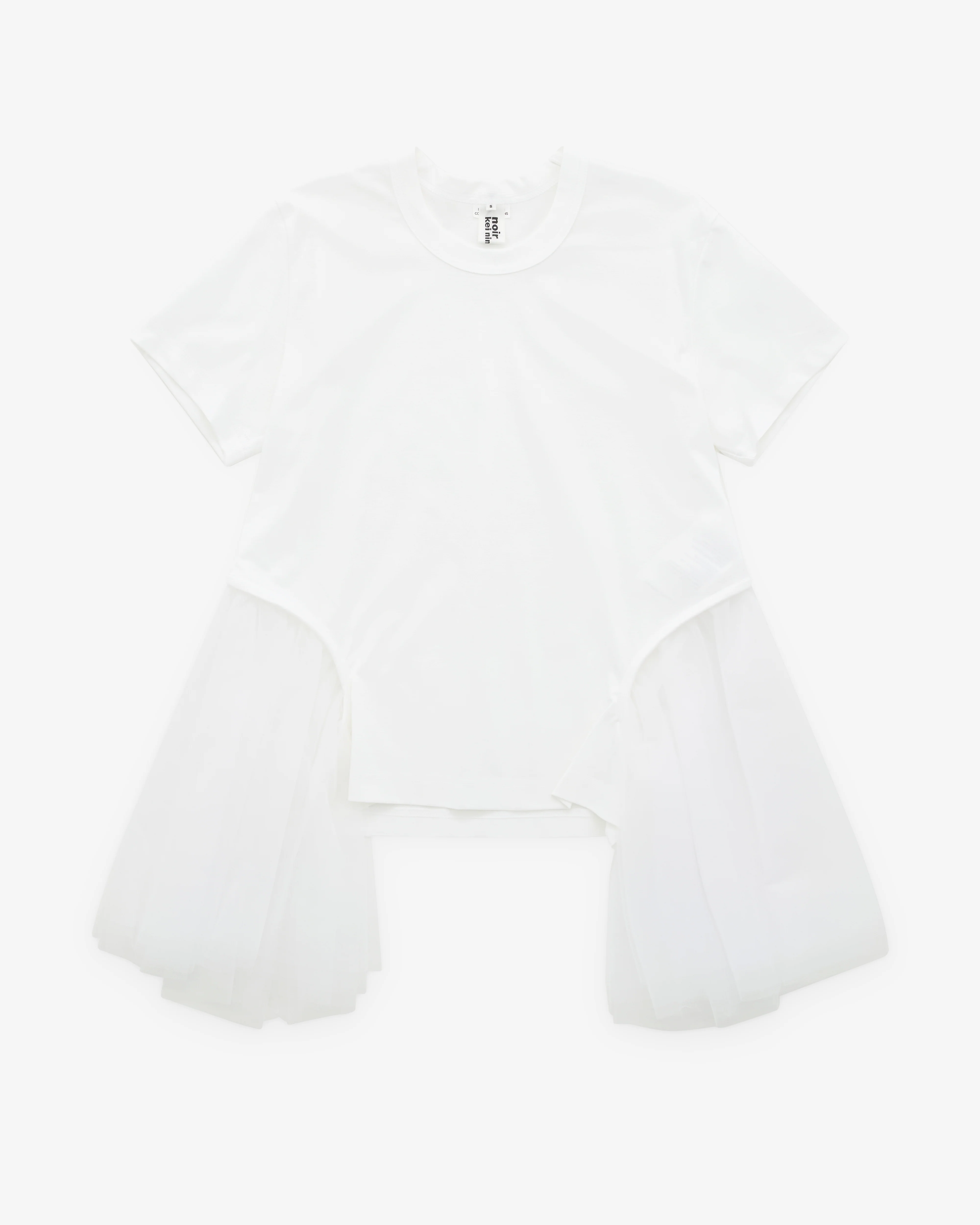 Noir Kei Ninomiya - Women’s Tulle T-Shirt - (White)