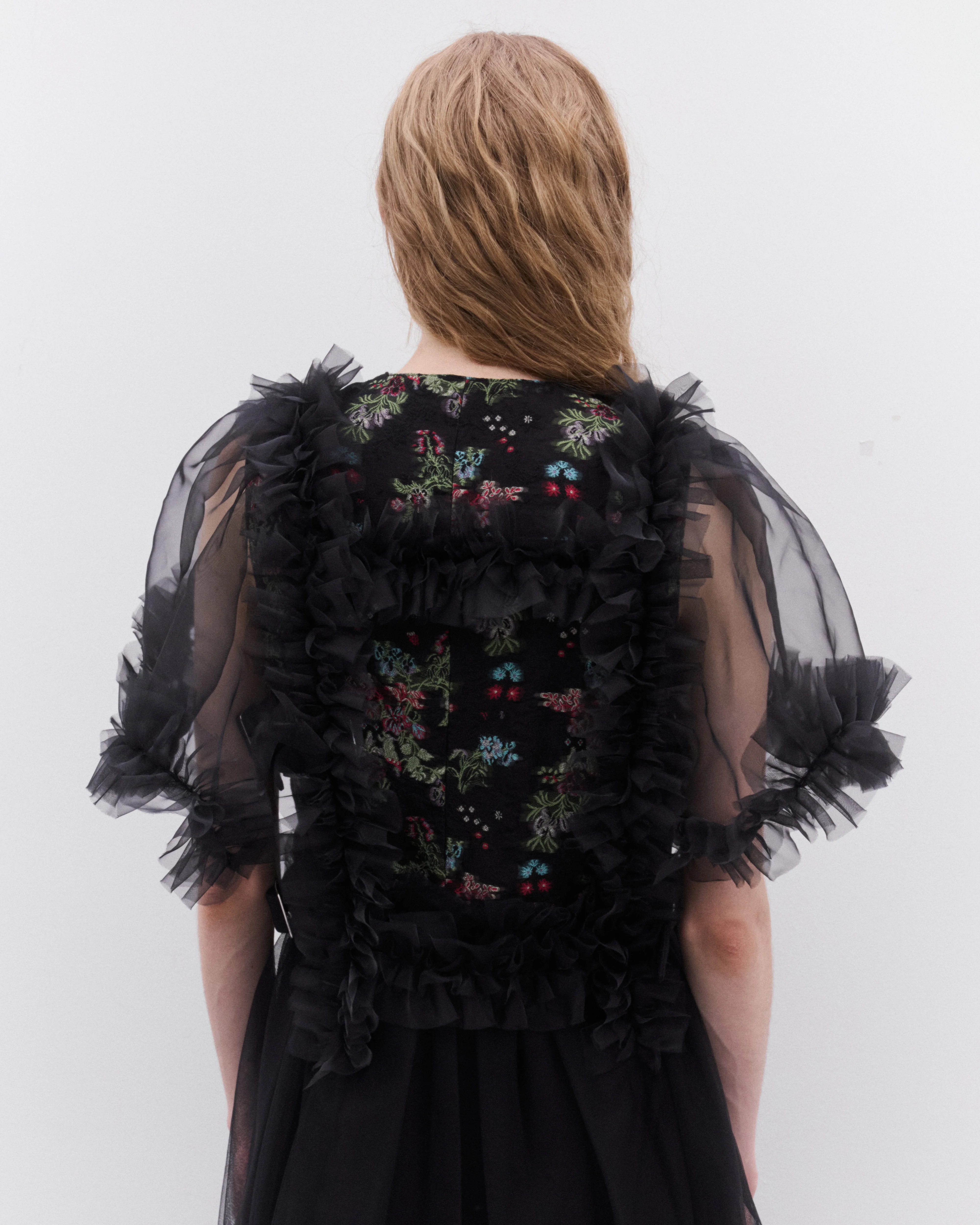Noir Kei Ninomiya - Women’s Tulle Buckle Harness - (Black) - Image 5
