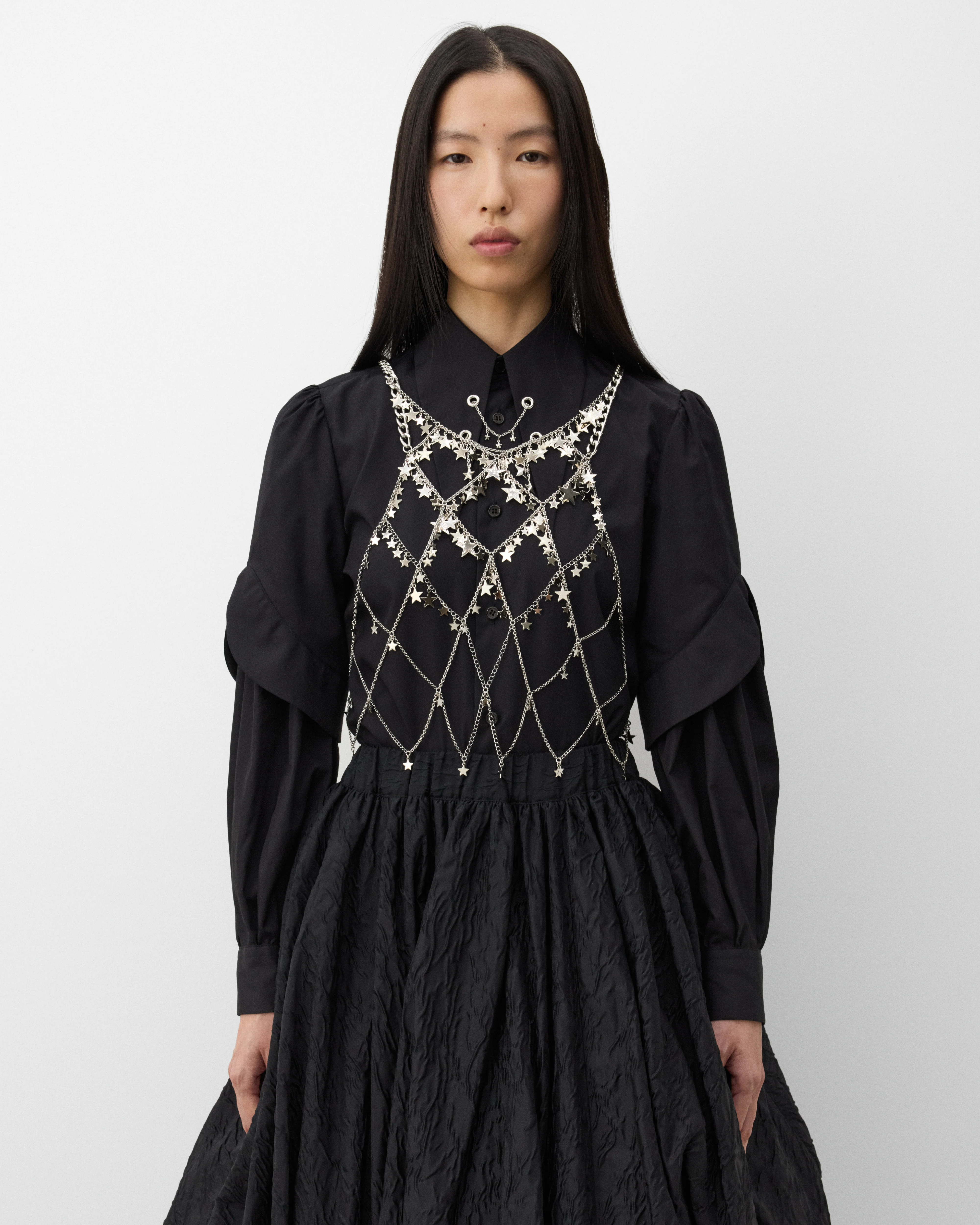 Noir Kei Ninomiya - Women's Metal Stars Harness - (Silver) - Image 3