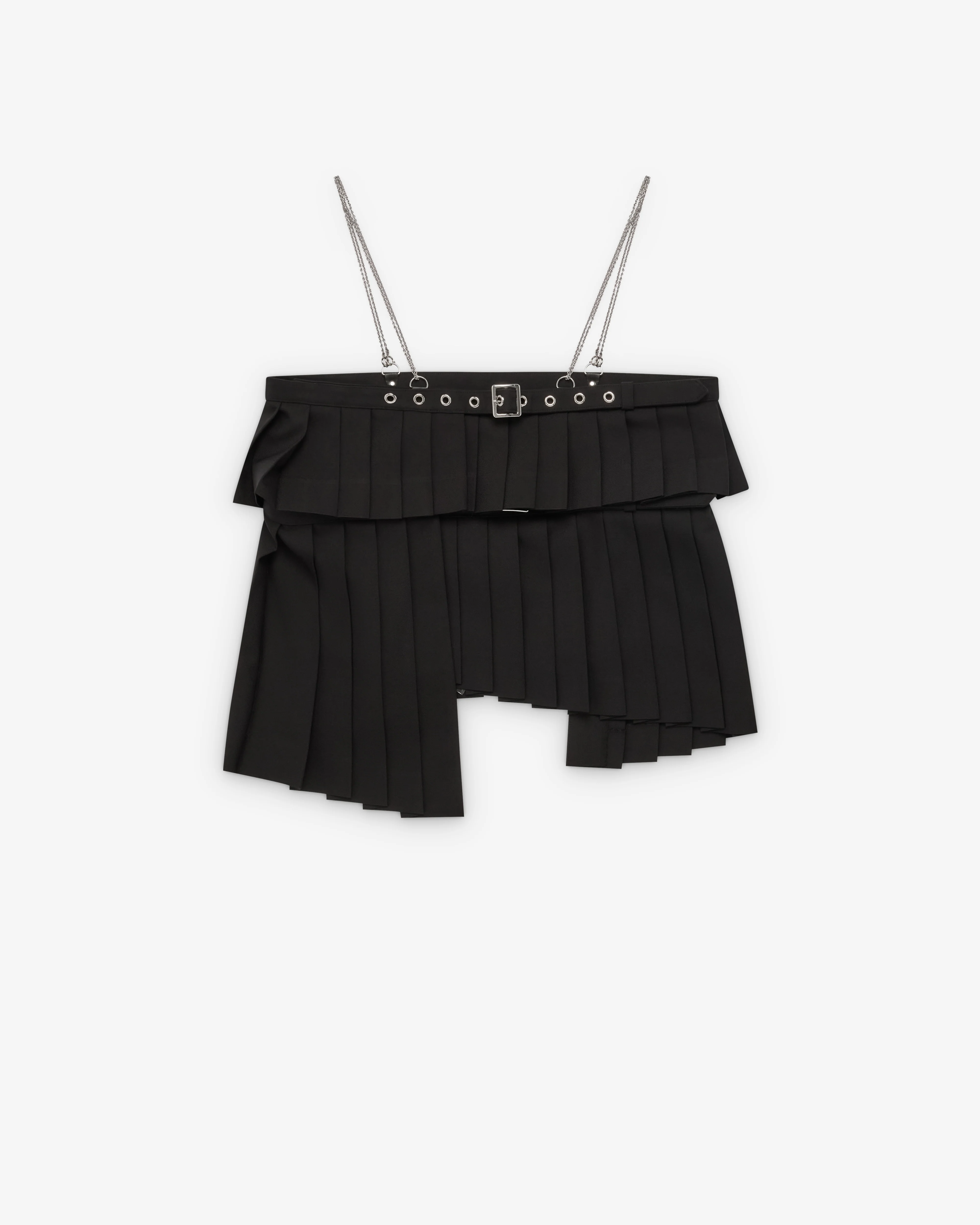 Noir Kei Ninomiya - Women's Tiered Pleated Top - (Black)